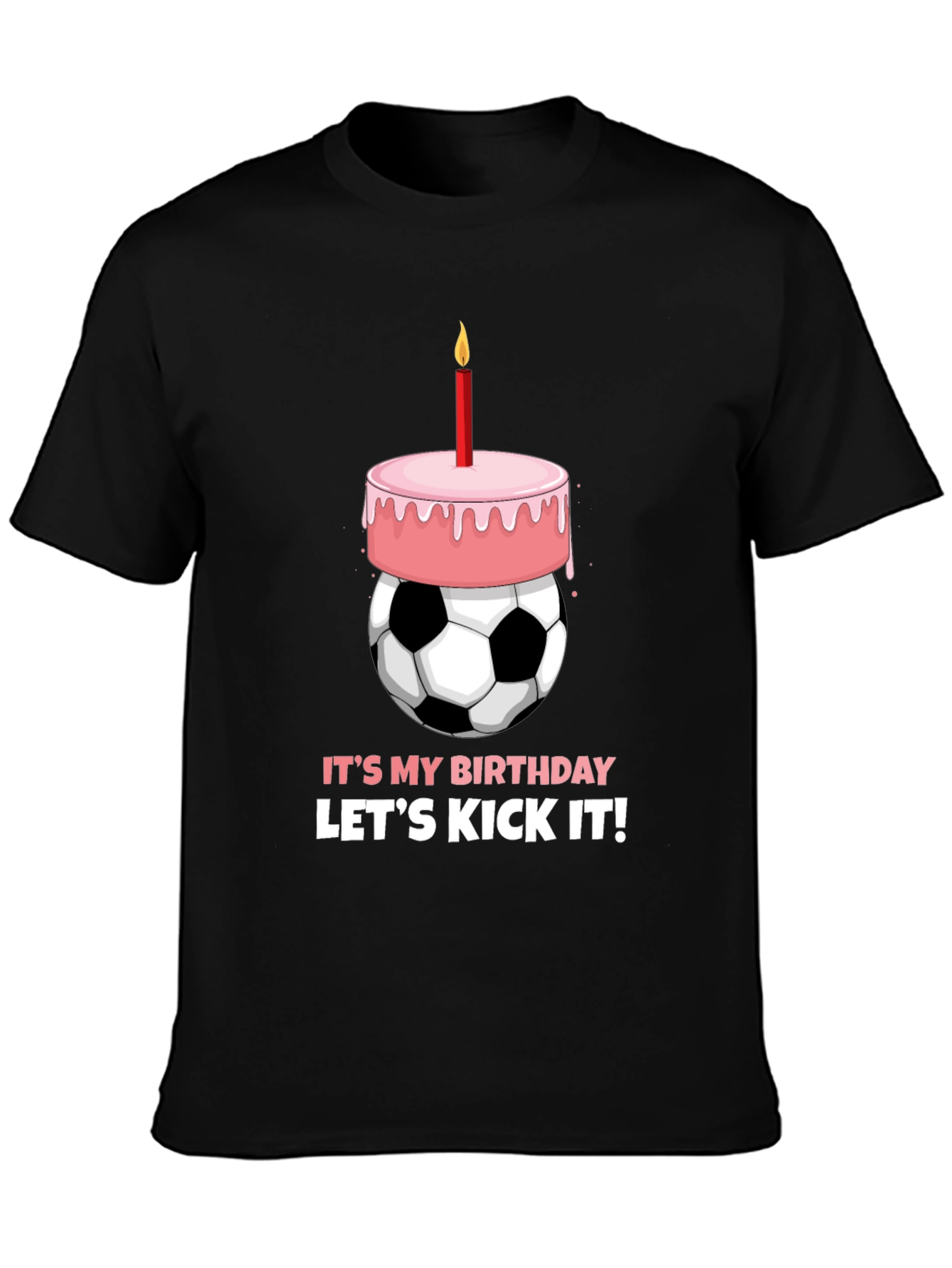 Birthday Soccer Ball Cake T-Shirt