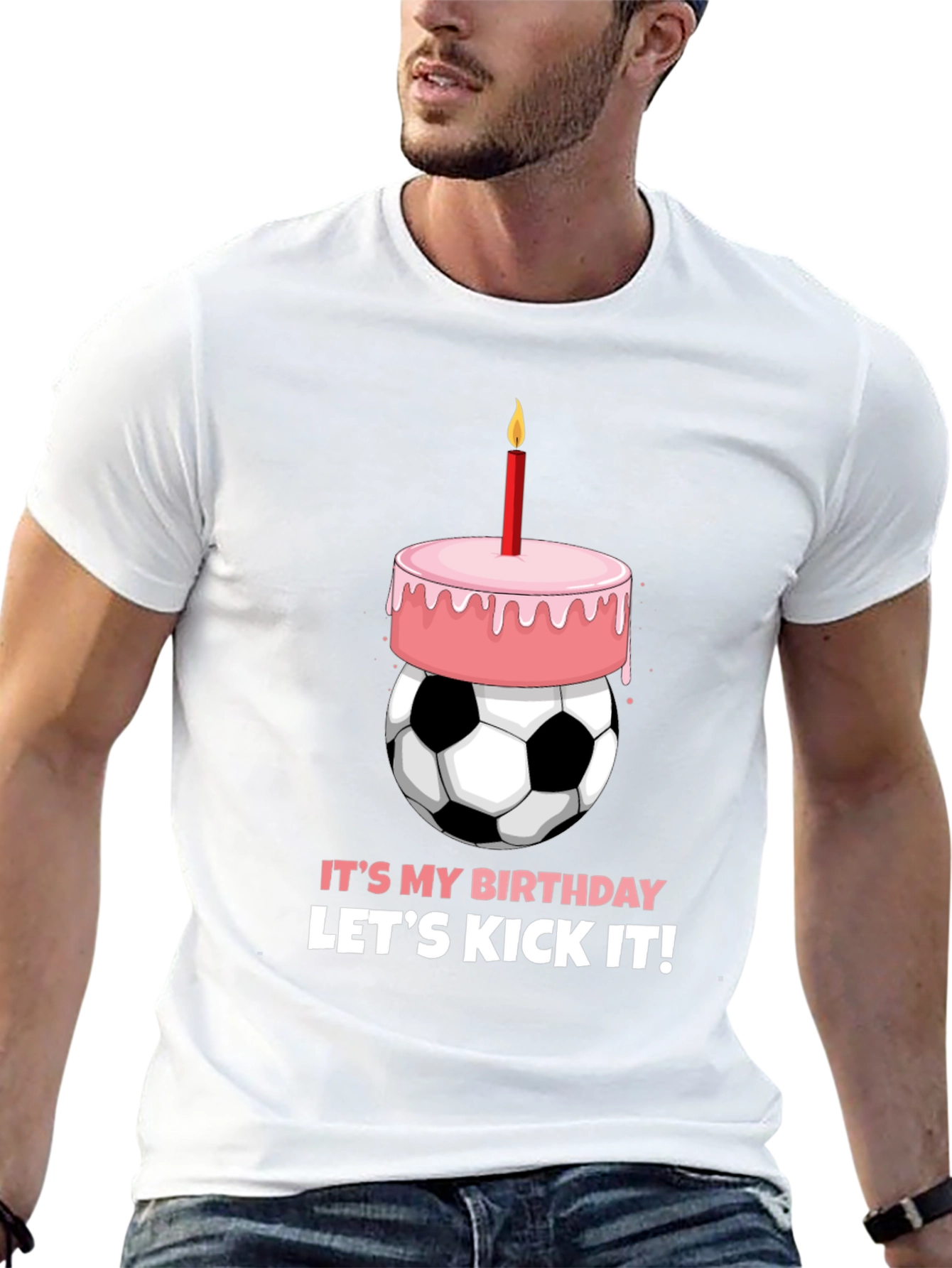 Birthday Soccer Ball Cake T-Shirt