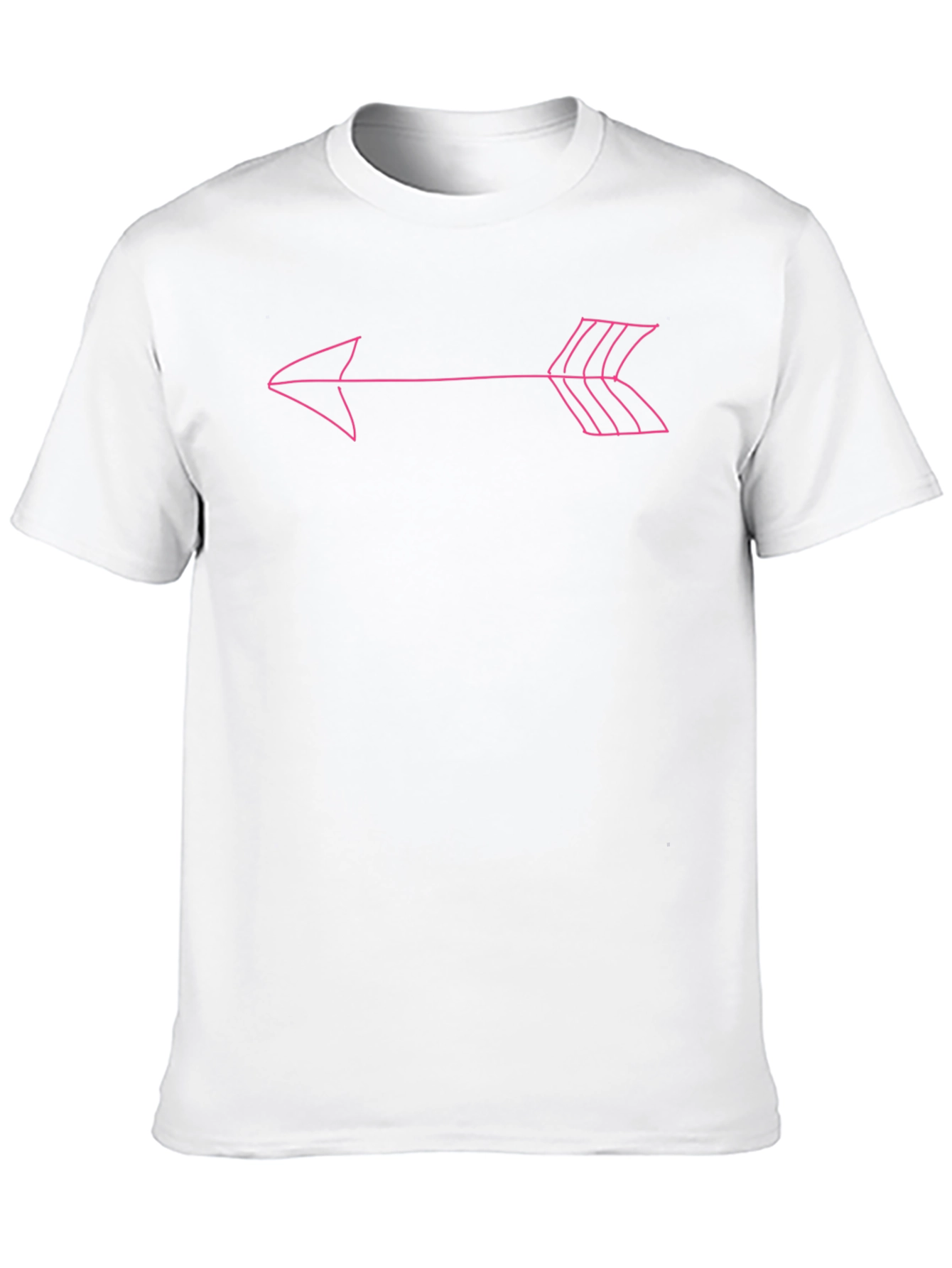 Arrow Graphic Tee - Casual Black T-Shirt
