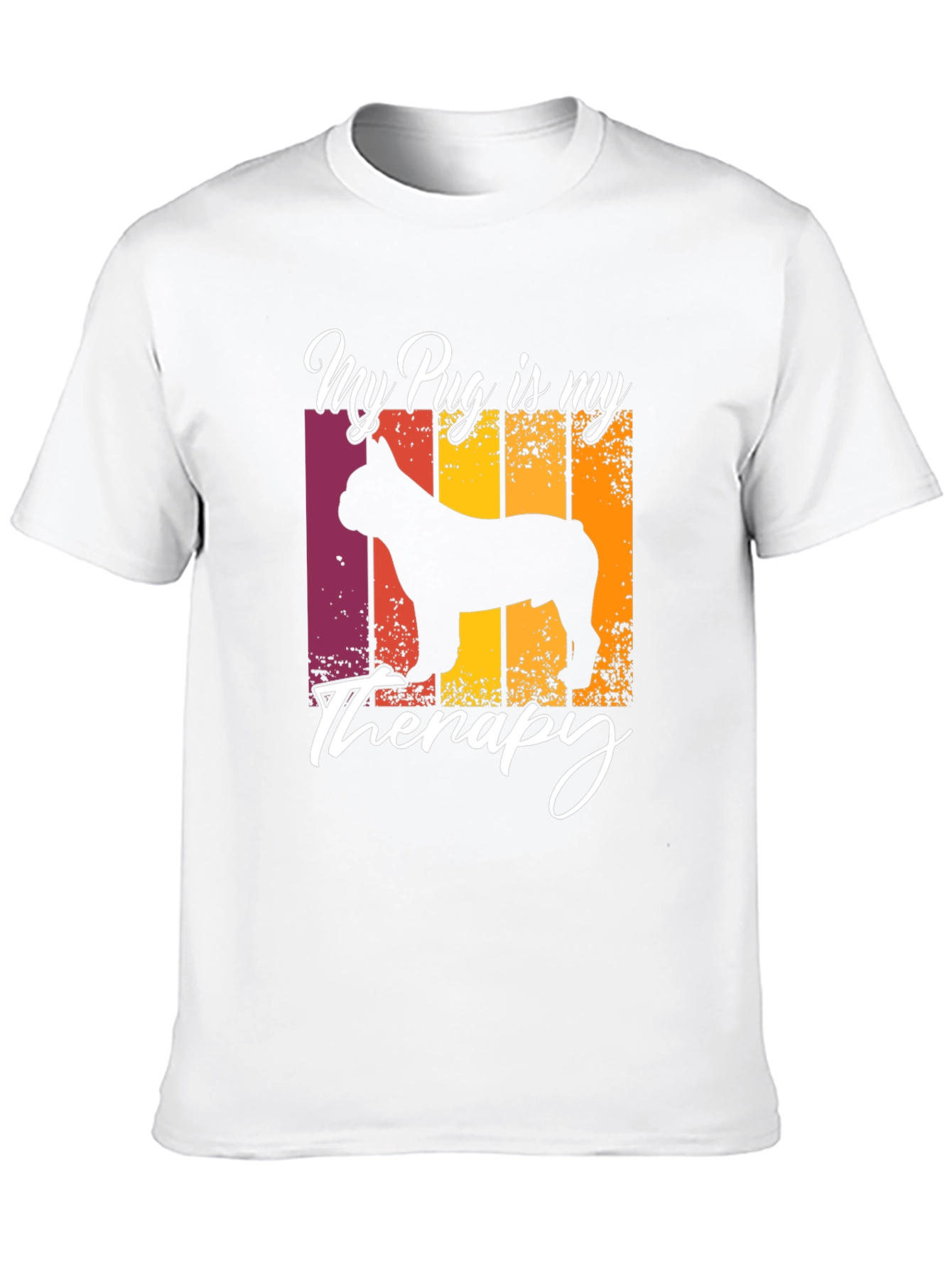 My Pug is My Therapy T-Shirt - Black