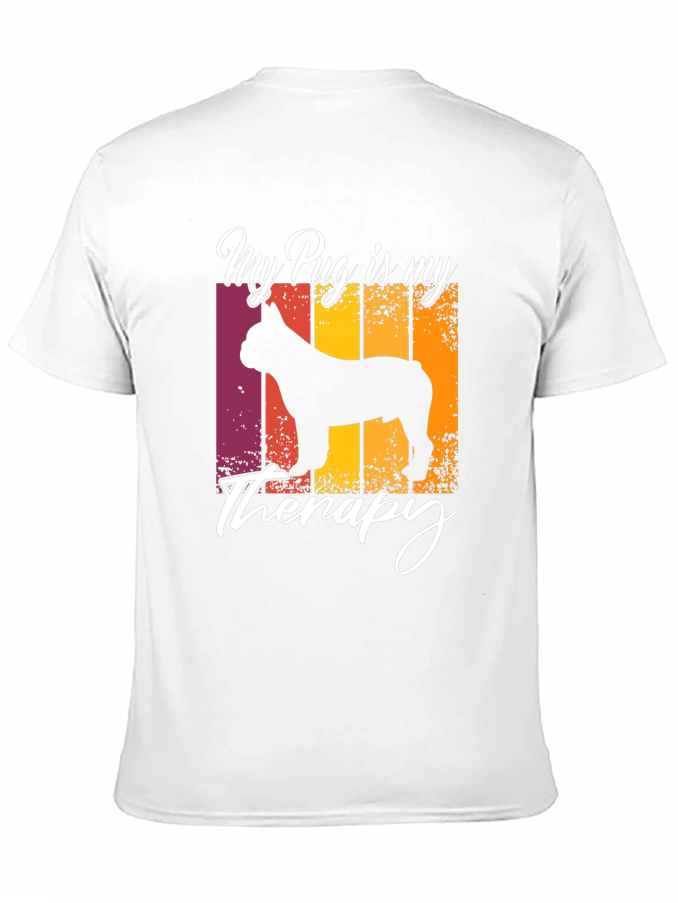 My Pug is My Therapy T-Shirt - Black