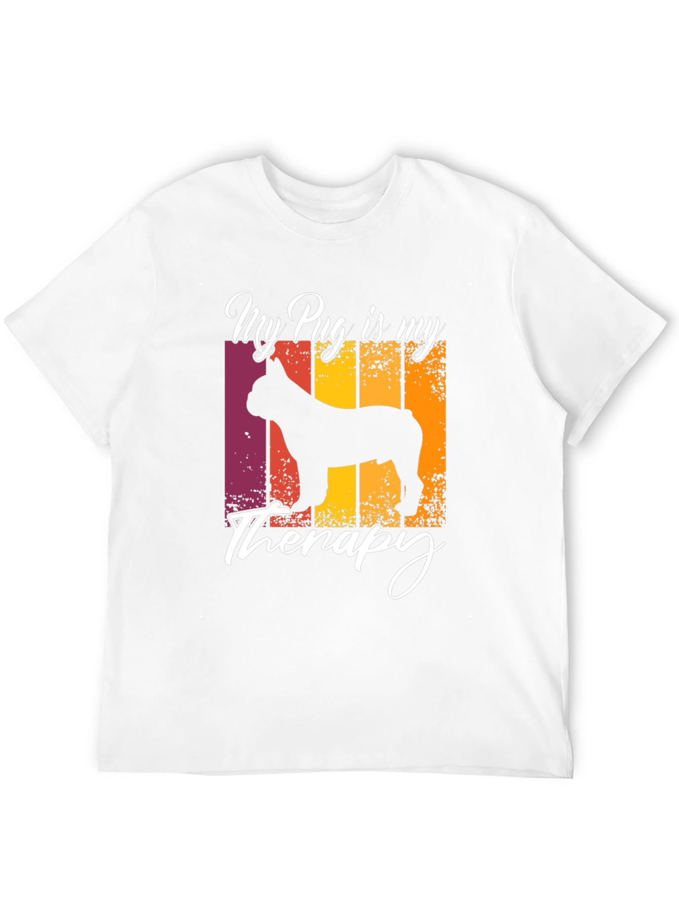 My Pug is My Therapy T-Shirt - Black