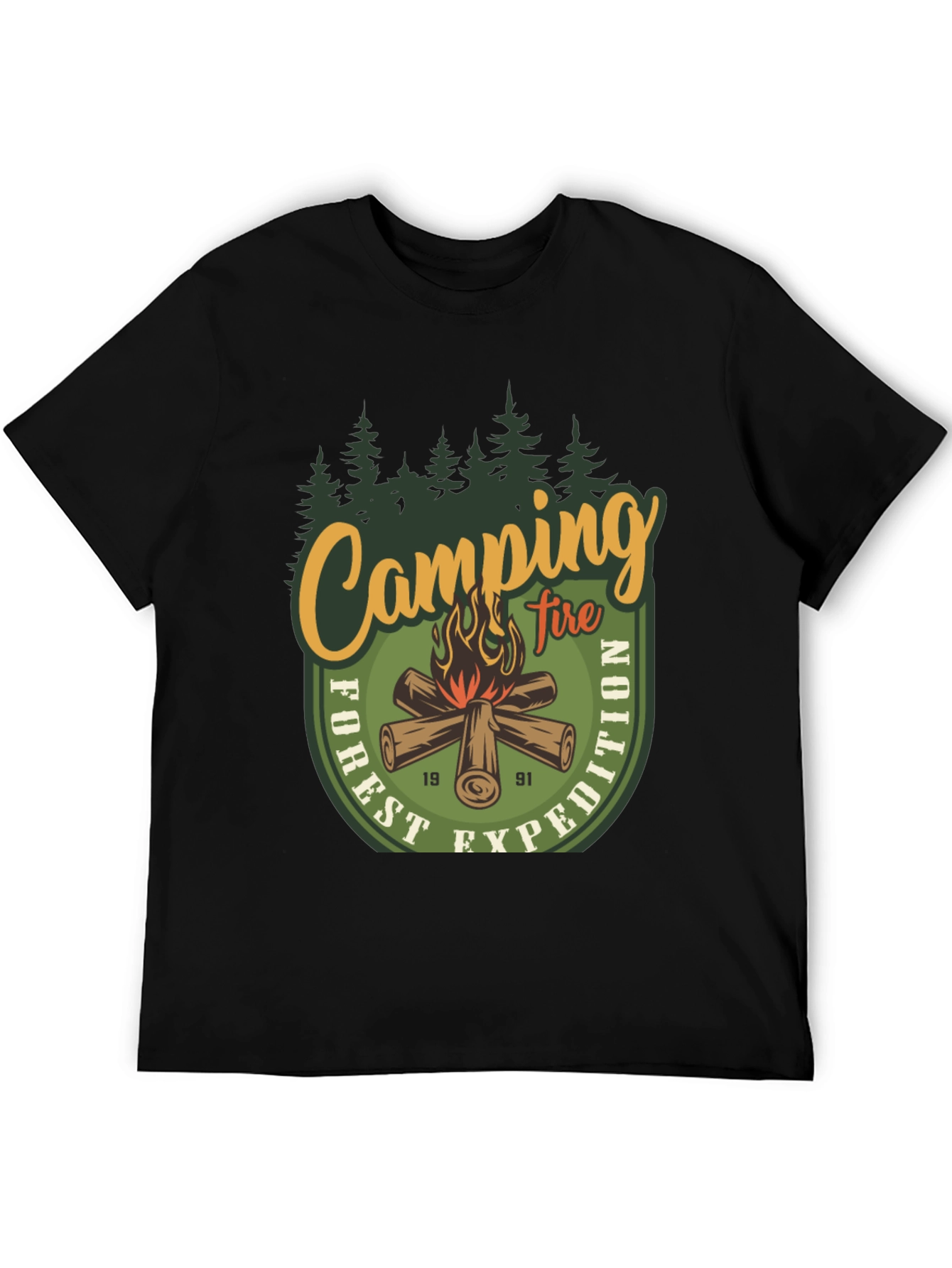Camping Fire Forest Expedition T-Shirt
