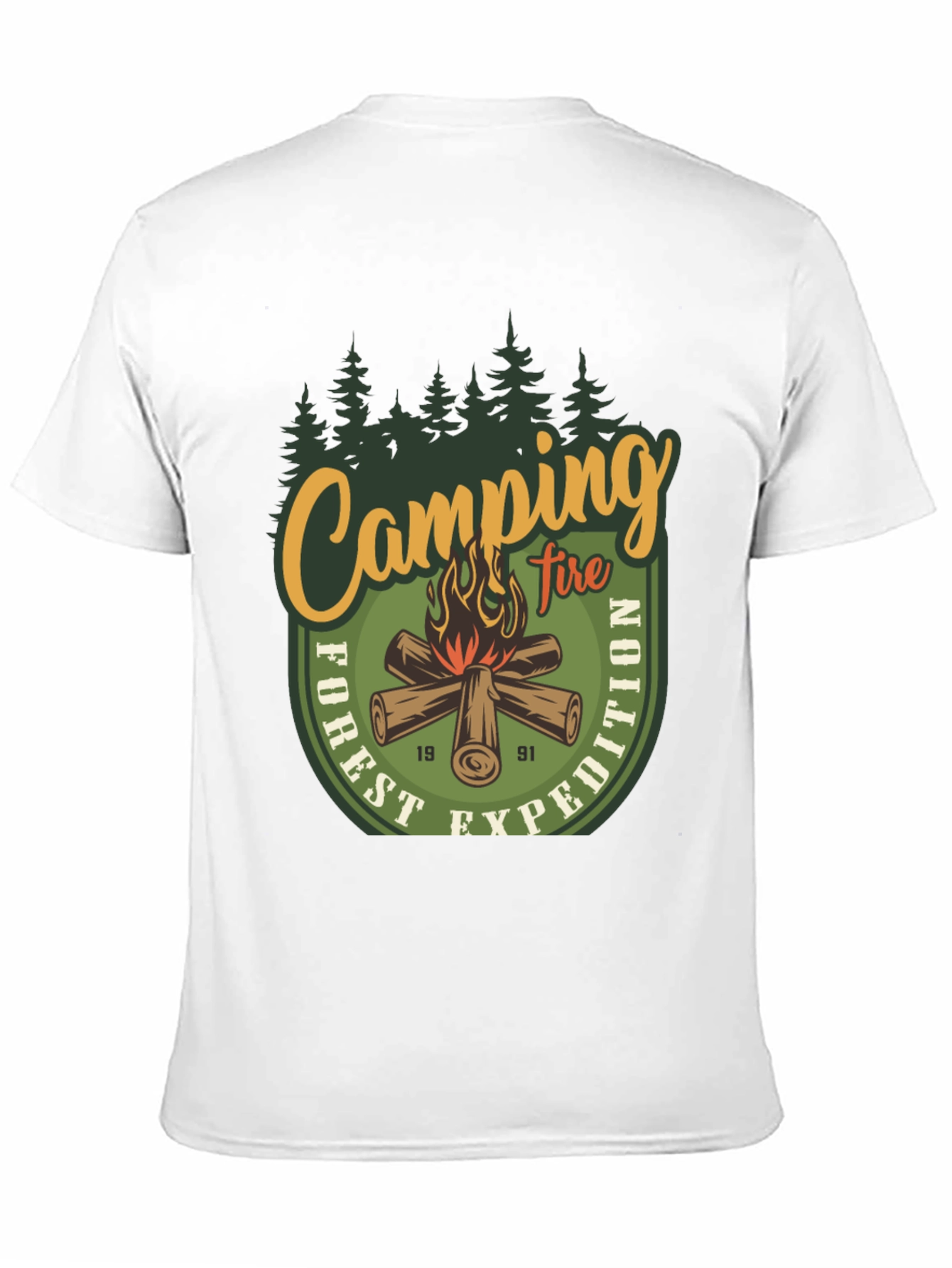 Camping Fire Forest Expedition T-Shirt