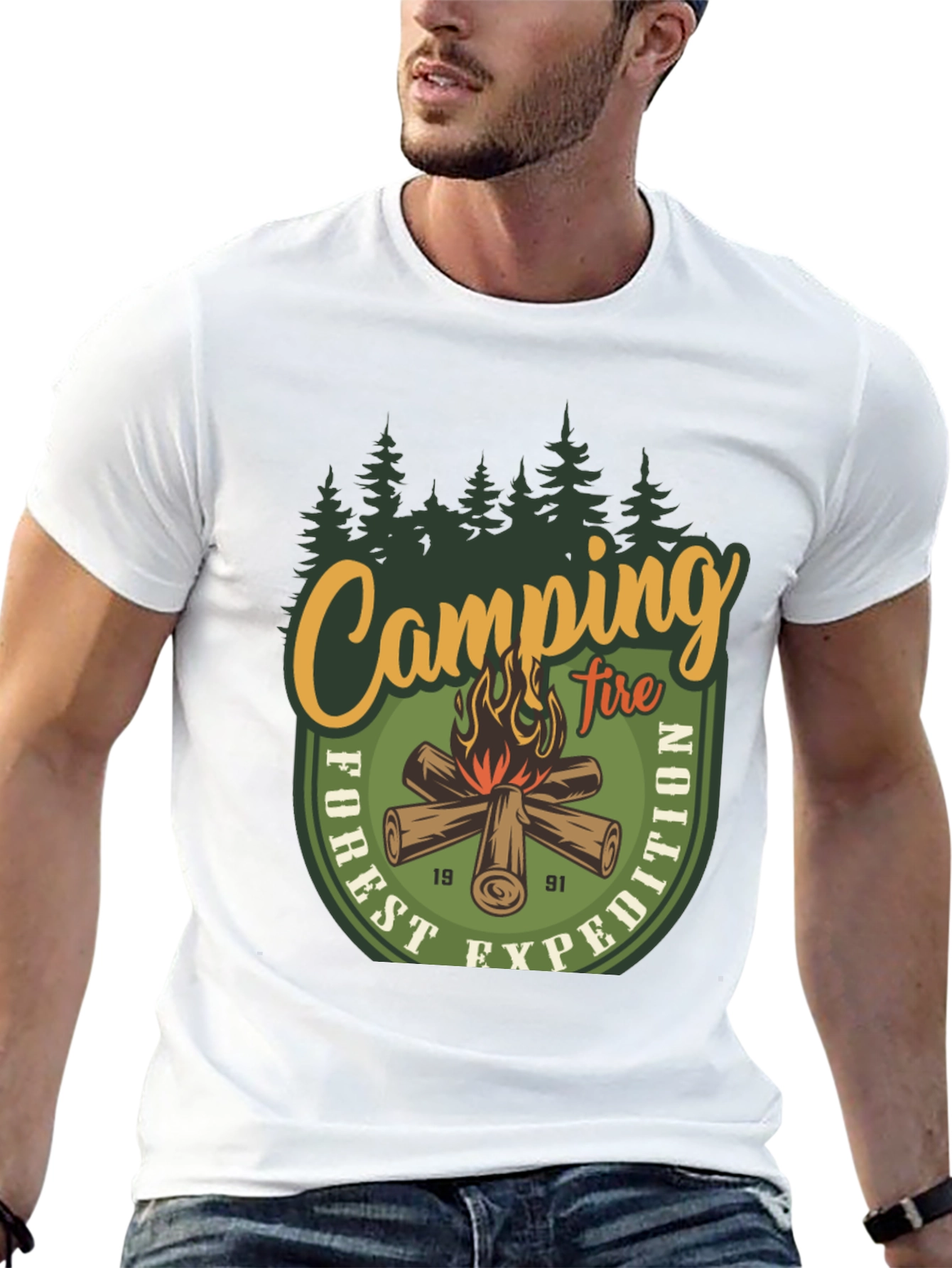Camping Fire Forest Expedition T-Shirt