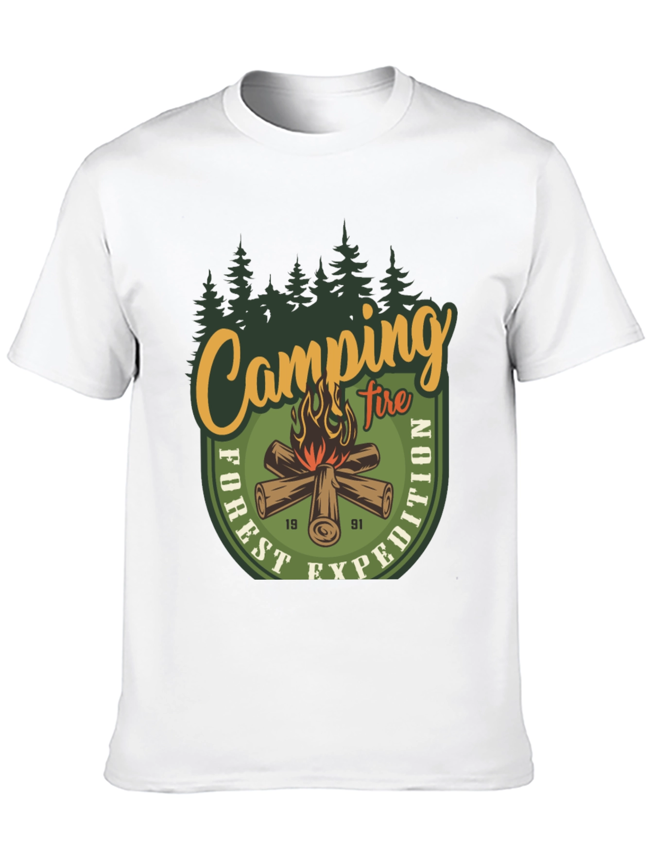 Camping Fire Forest Expedition T-Shirt
