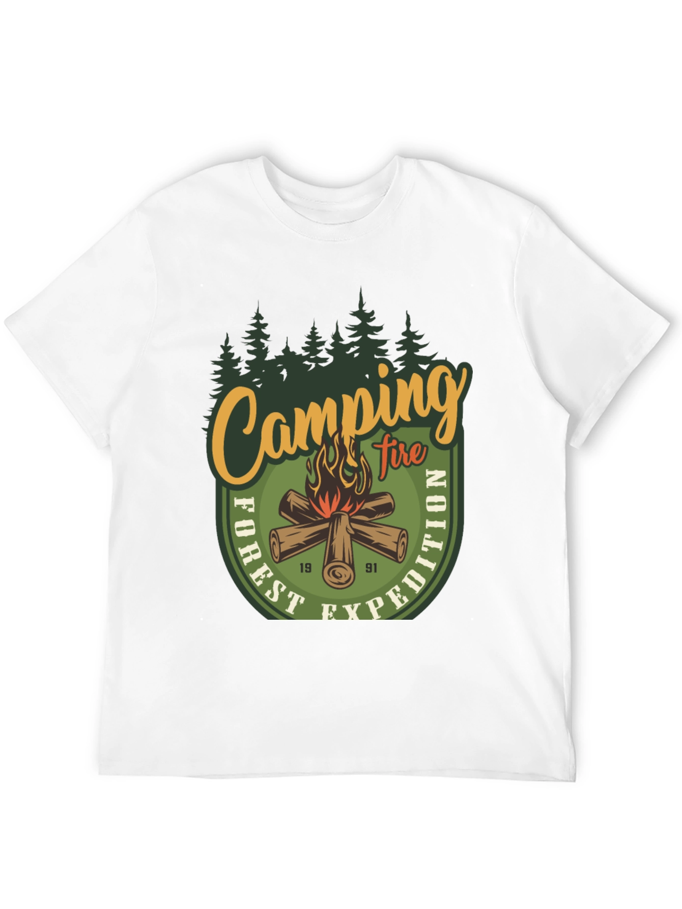 Camping Fire Forest Expedition T-Shirt