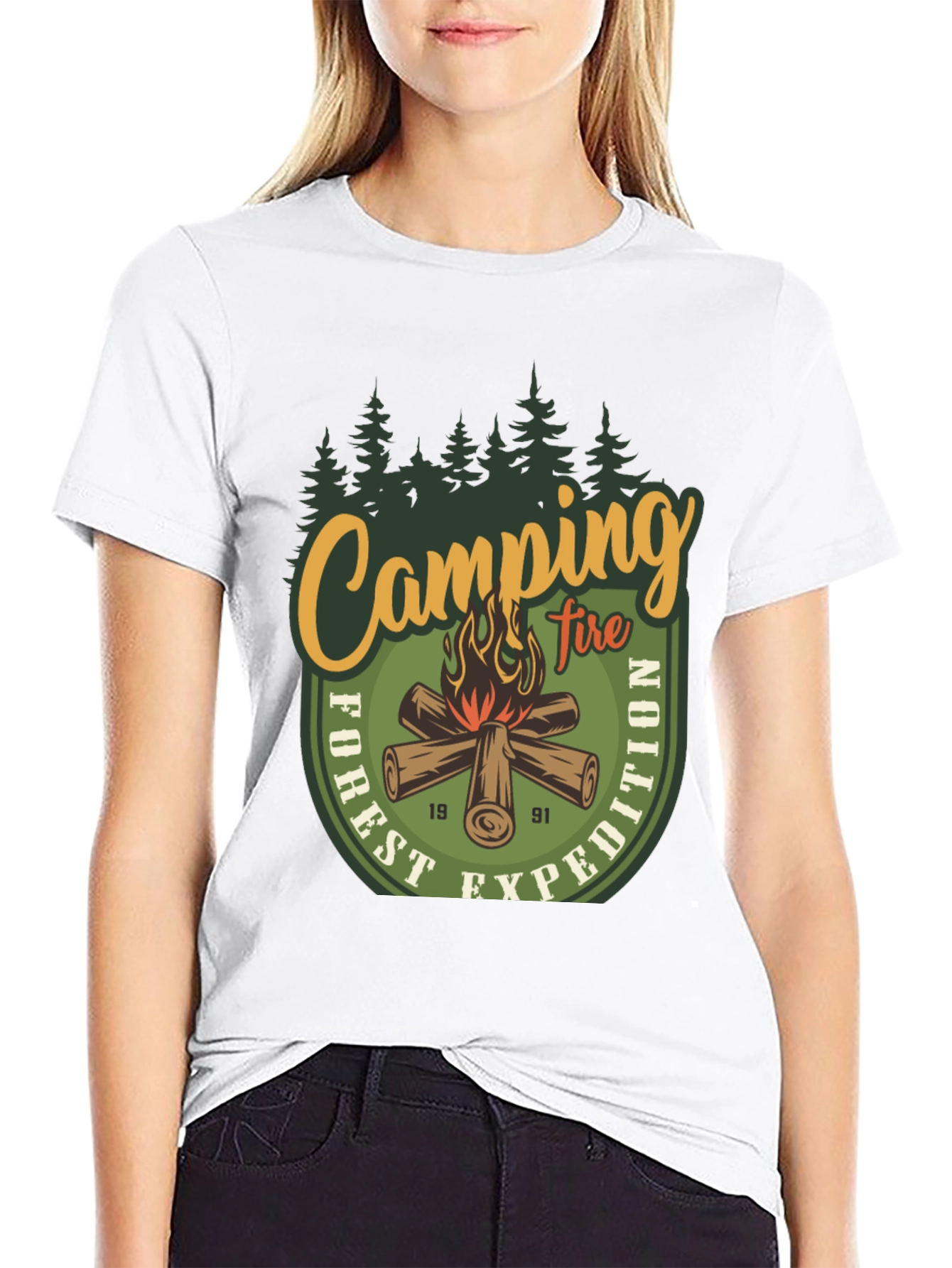 Camping Fire Forest Expedition T-Shirt