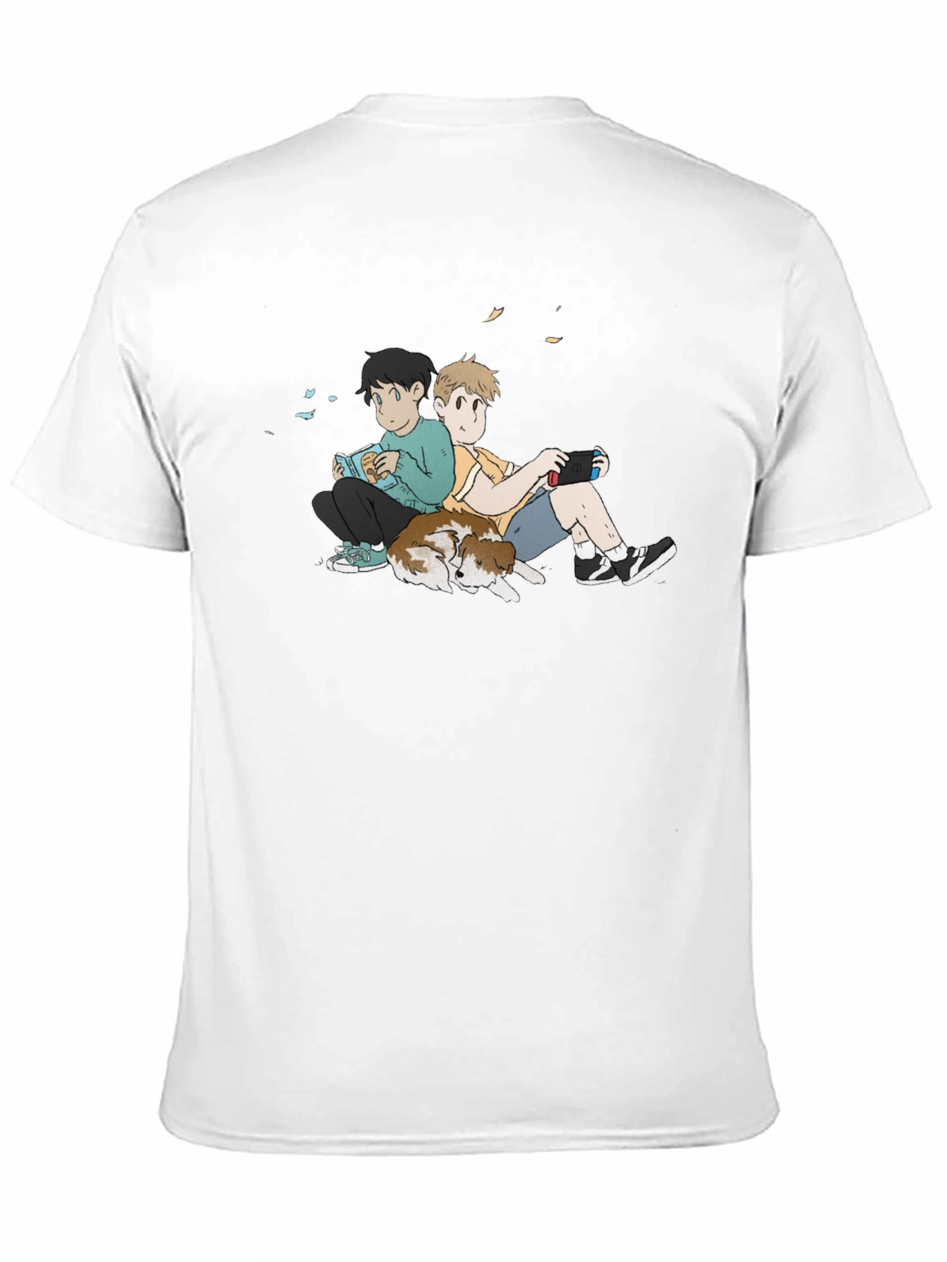 Anime Style Relaxed Boys Graphic T-Shirt