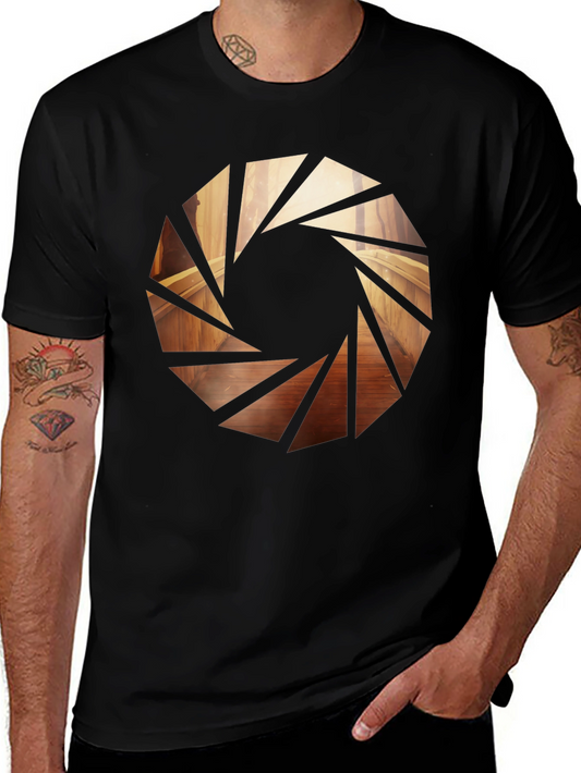 Aperture Graphic Black Tee