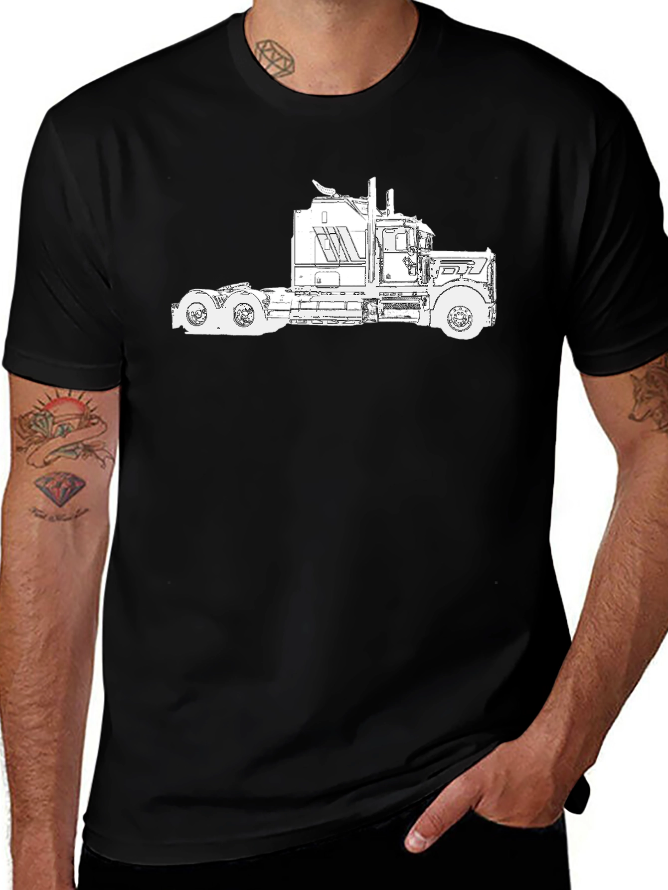 Truck Graphic Tee - Black