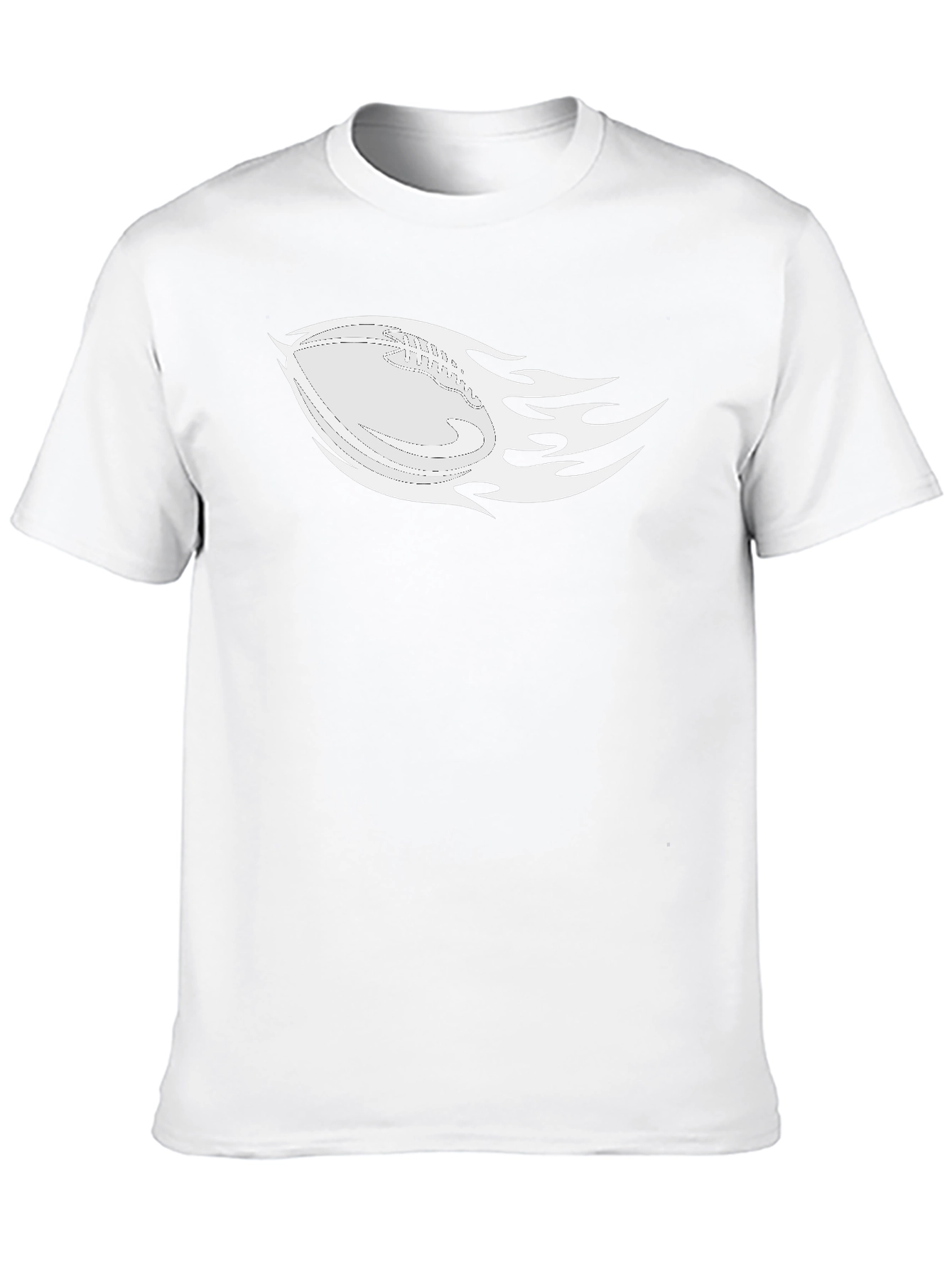 Flaming Football Graphic Tee