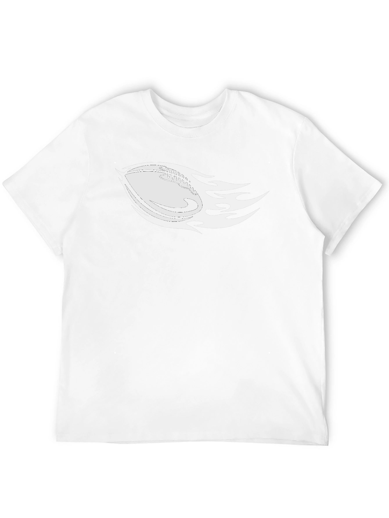 Flaming Football Graphic Tee