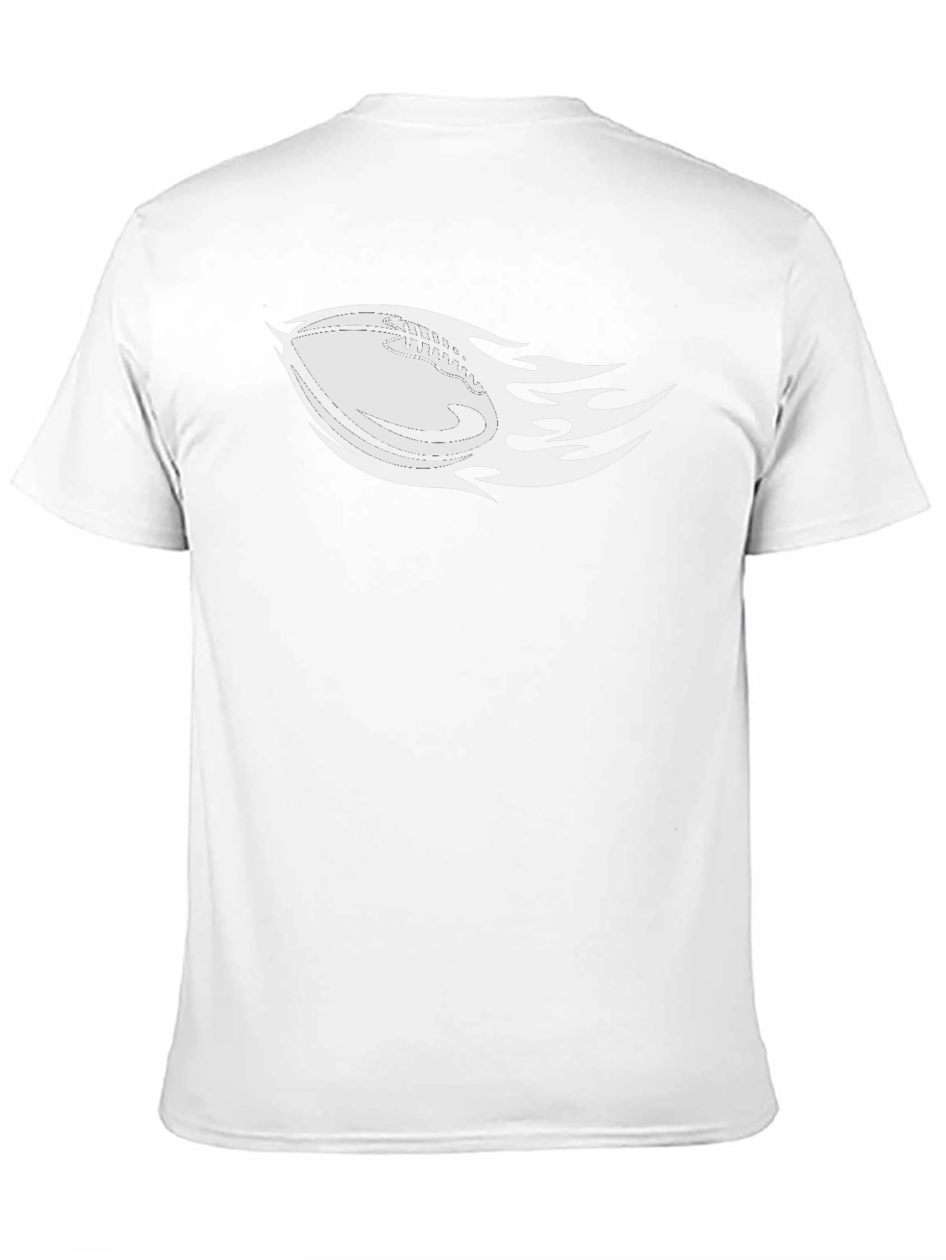 Flaming Football Graphic Tee