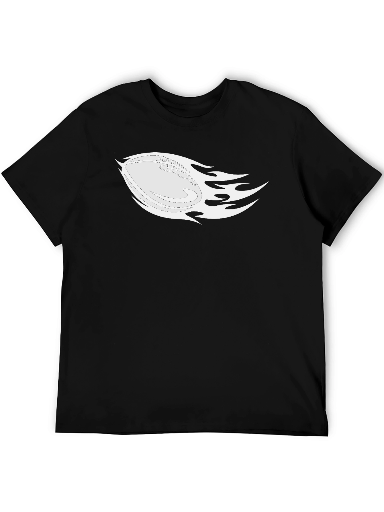 Flaming Football Graphic Tee