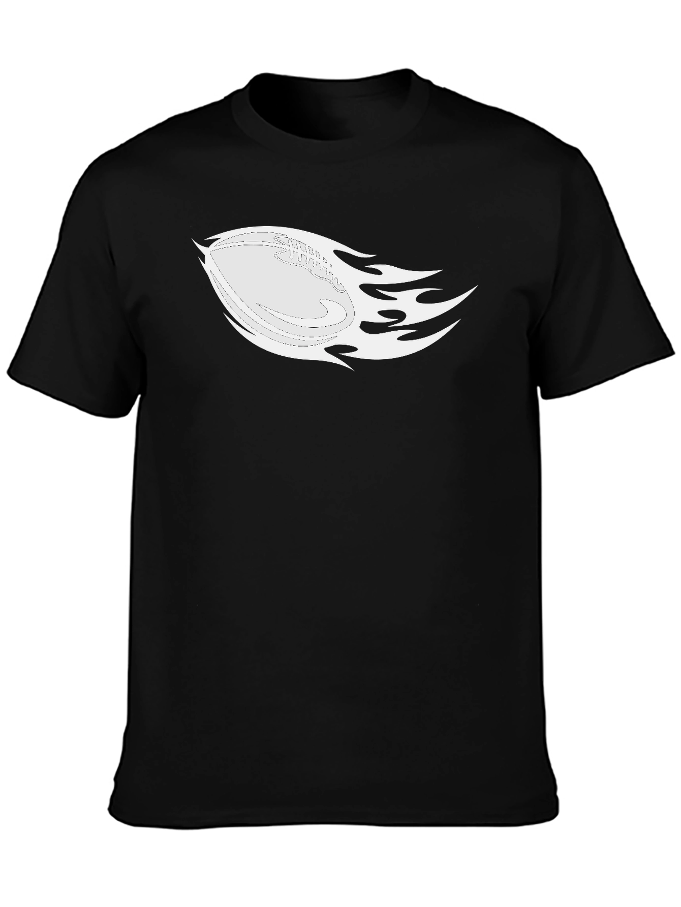 Flaming Football Graphic Tee