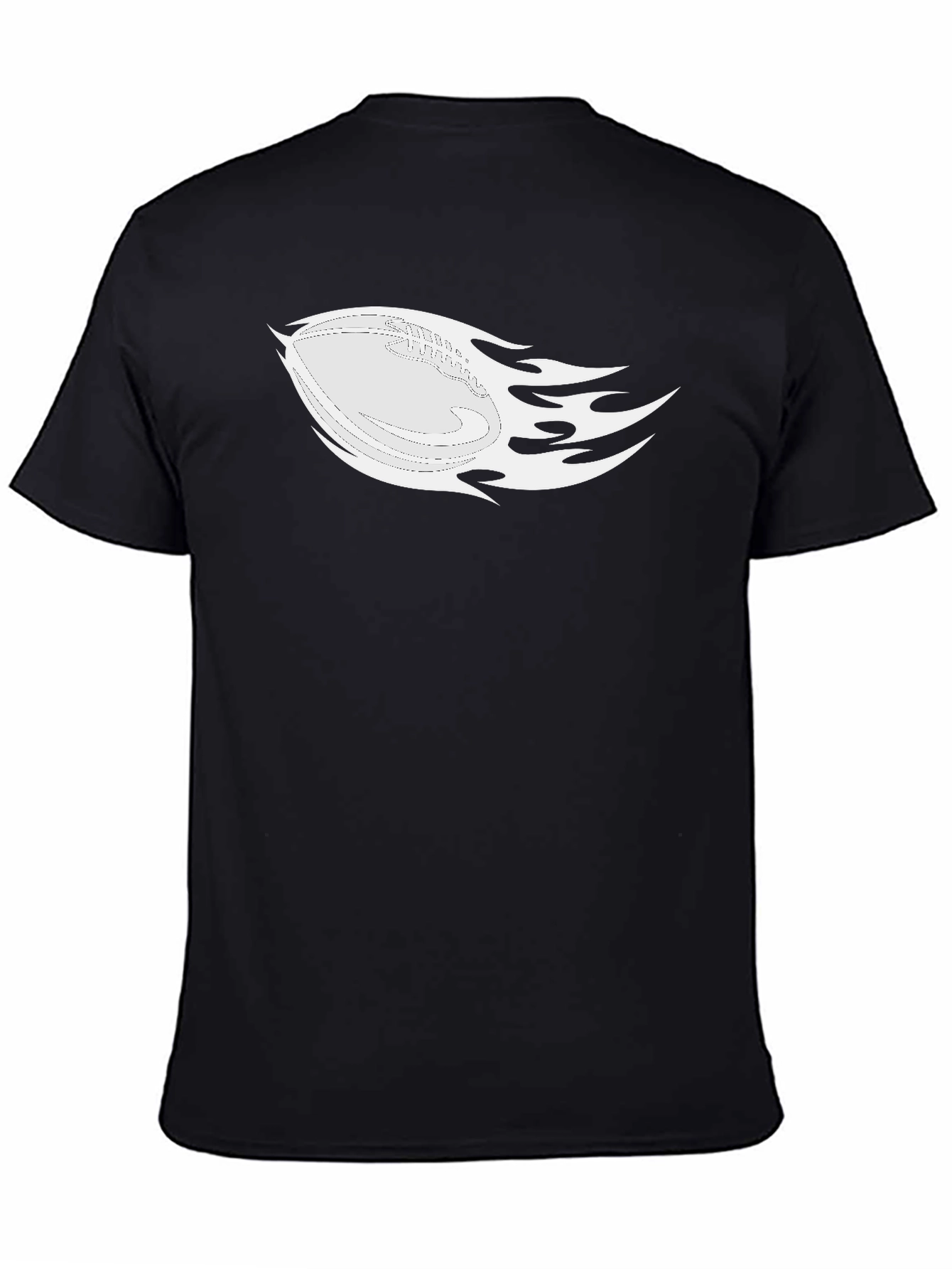 Flaming Football Graphic Tee