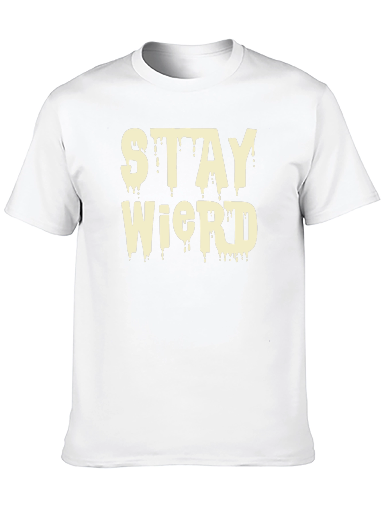 Stay Weird Black Graphic T-Shirt