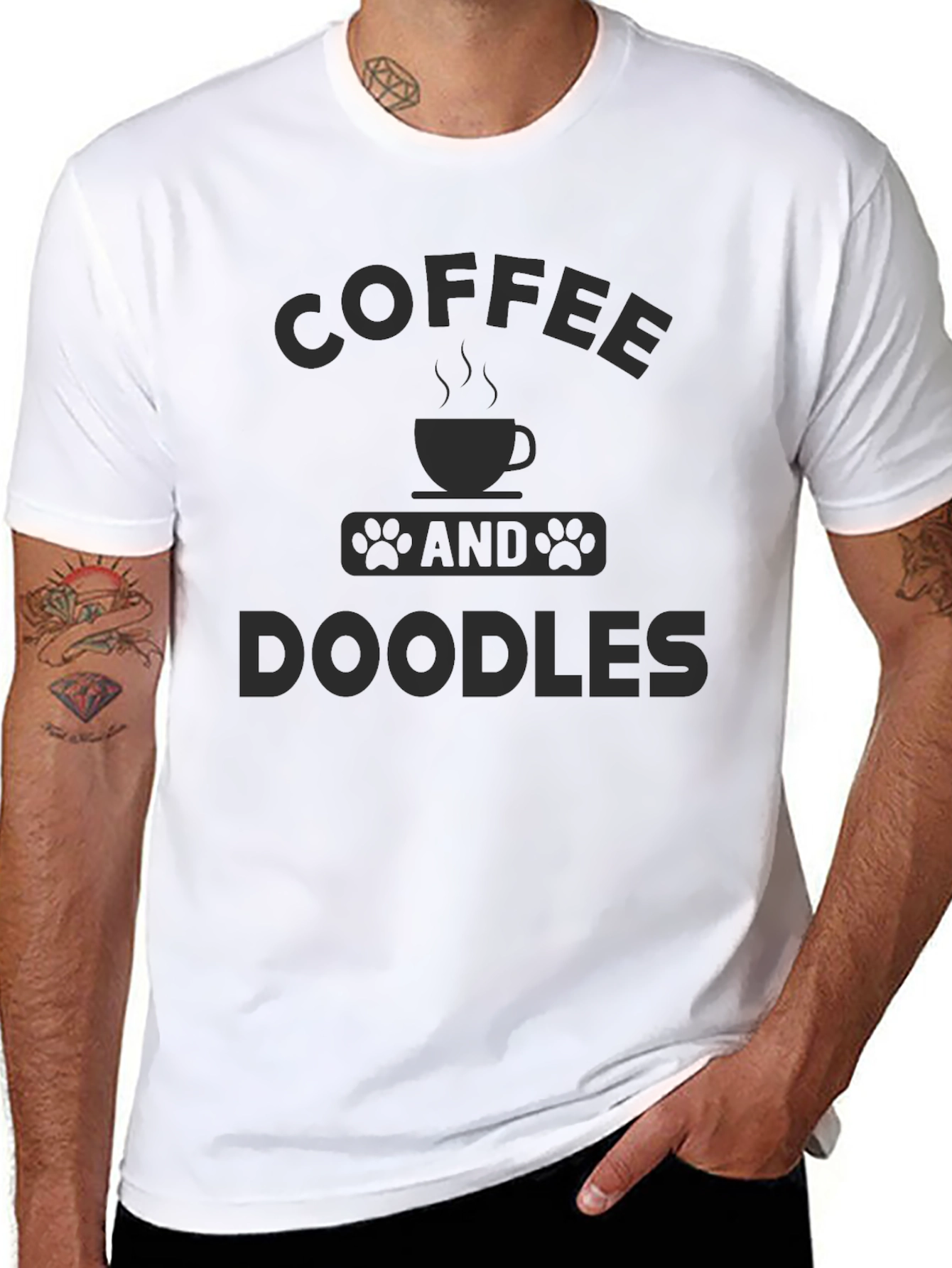 Coffee and Doodles Graphic T-Shirt