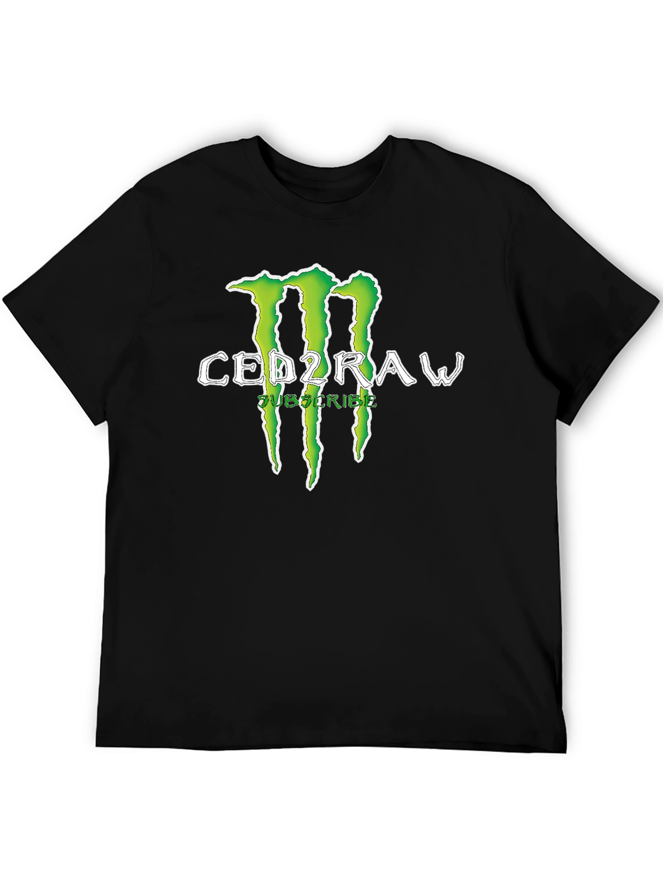 CED2RAW Graphic Print Crew Neck T-Shirt