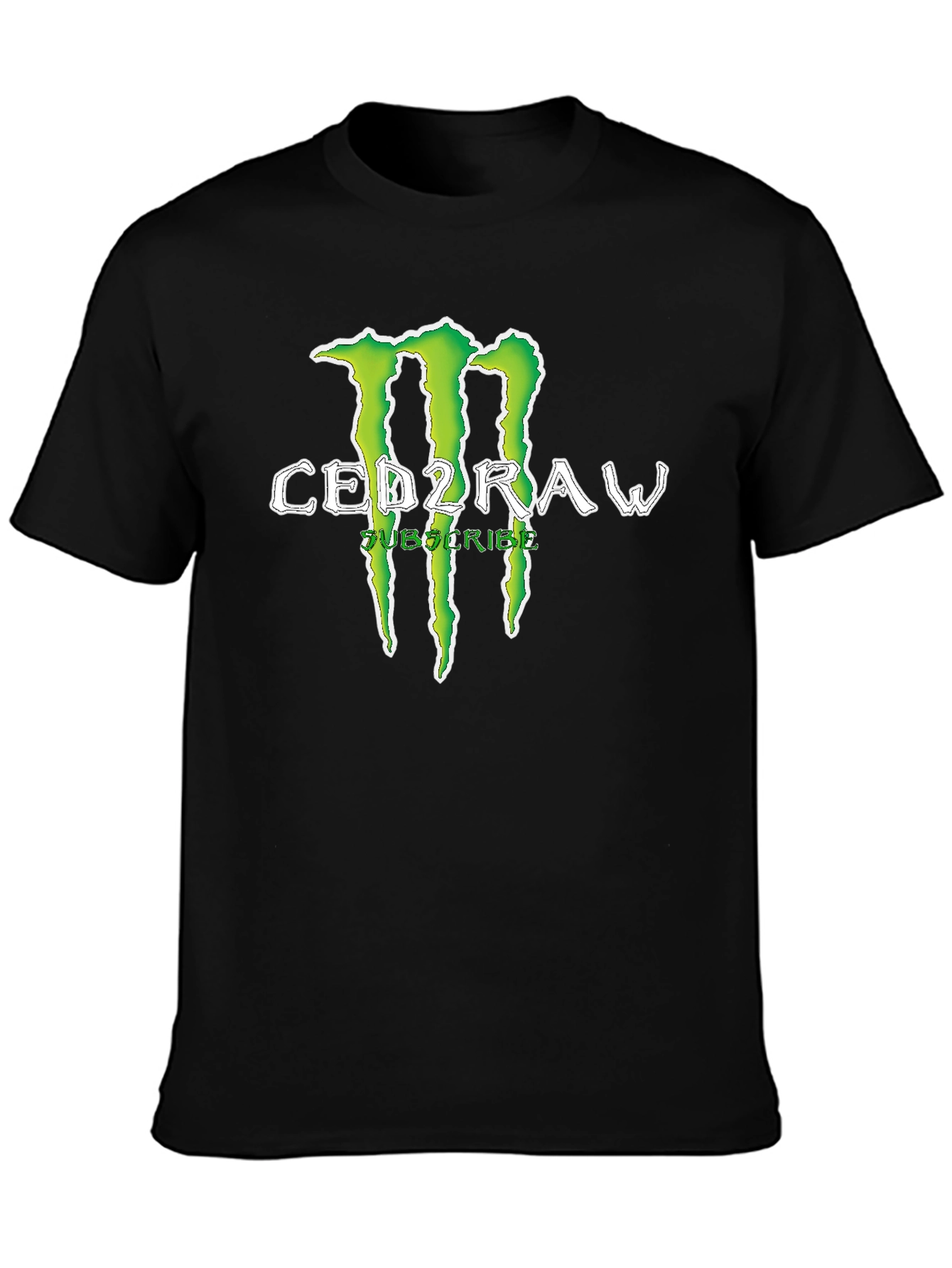 CED2RAW Graphic Print Crew Neck T-Shirt