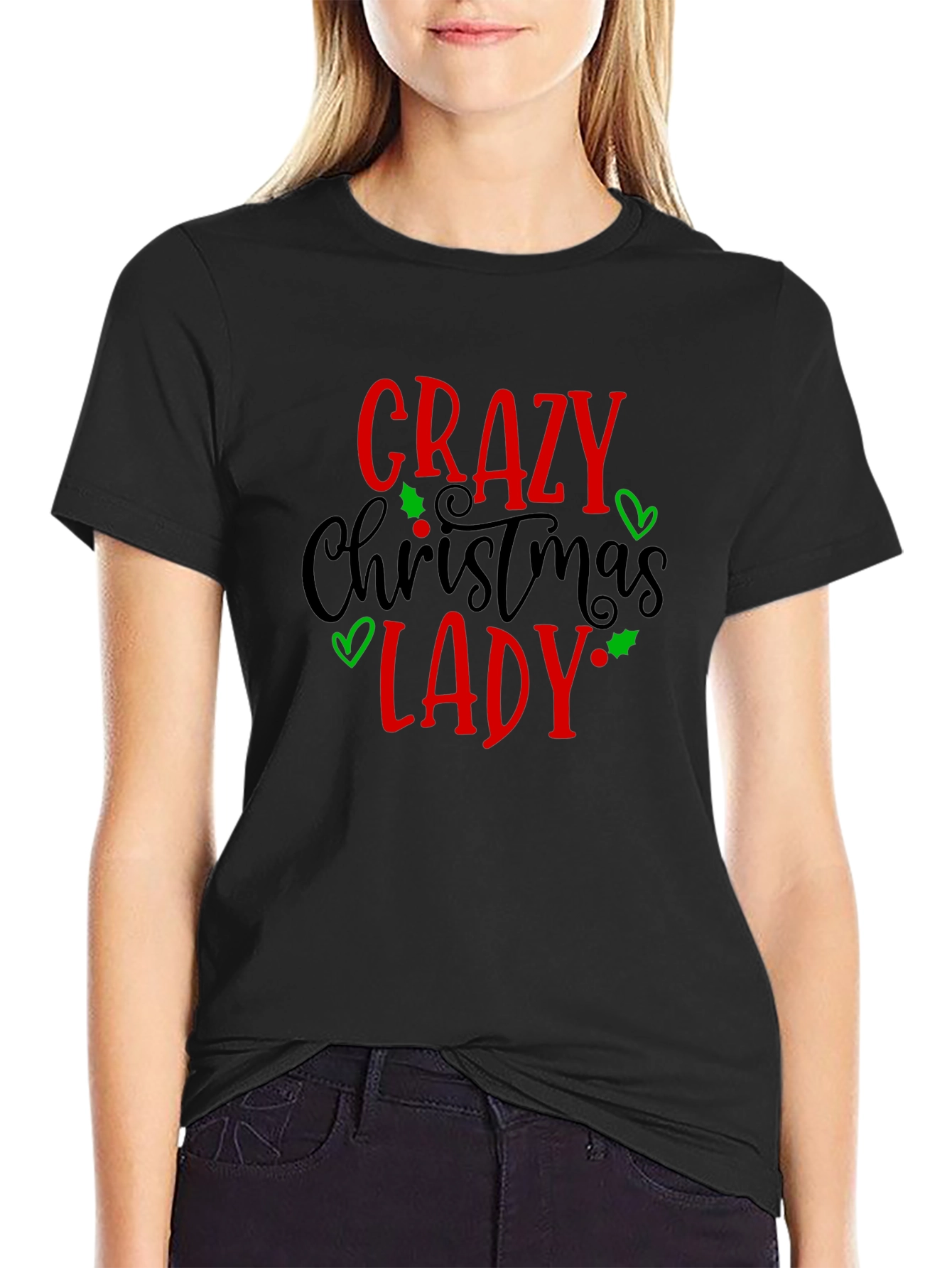 Crazy Christmas Lady T-Shirt