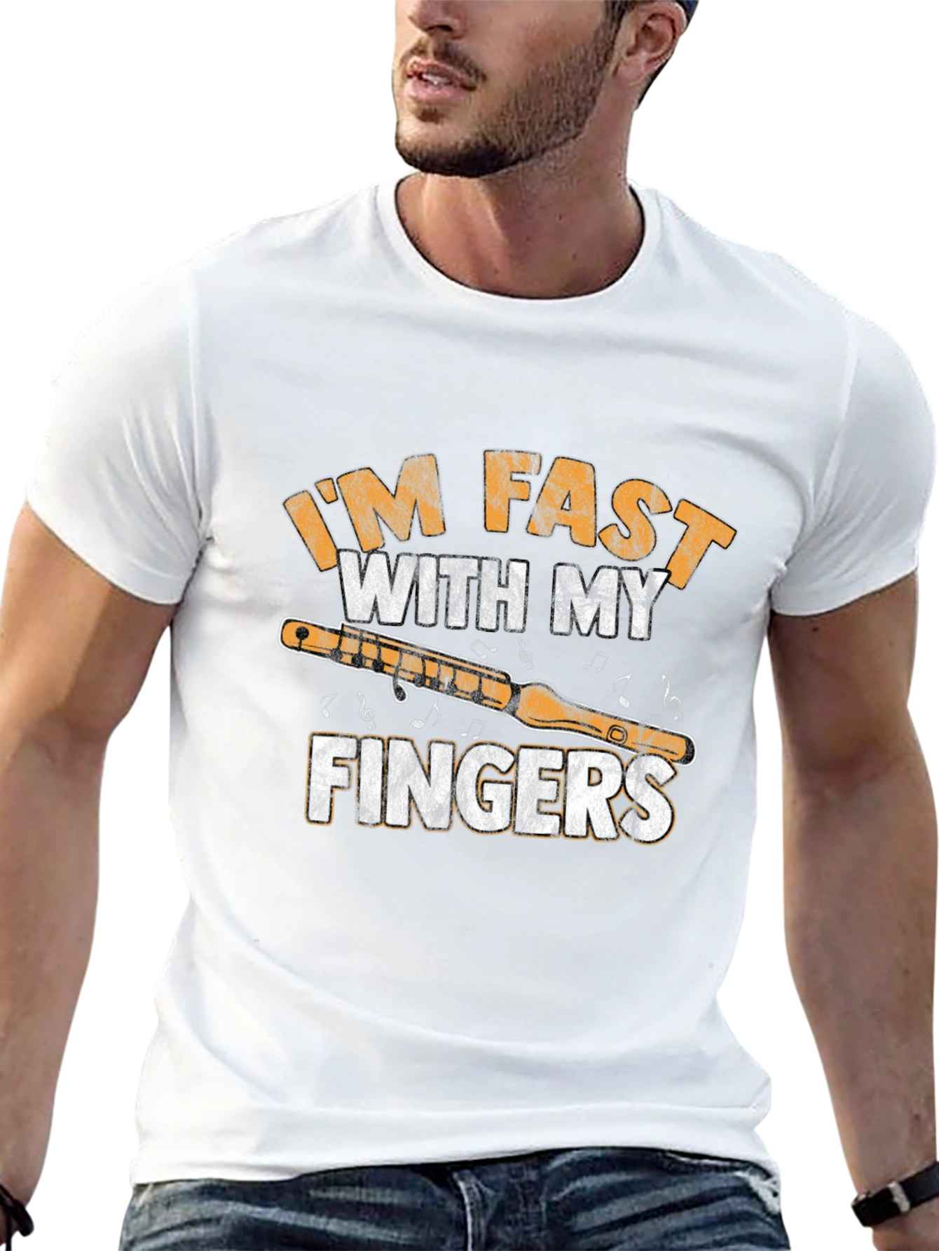 Im Fast With My Fingers Flute T-Shirt