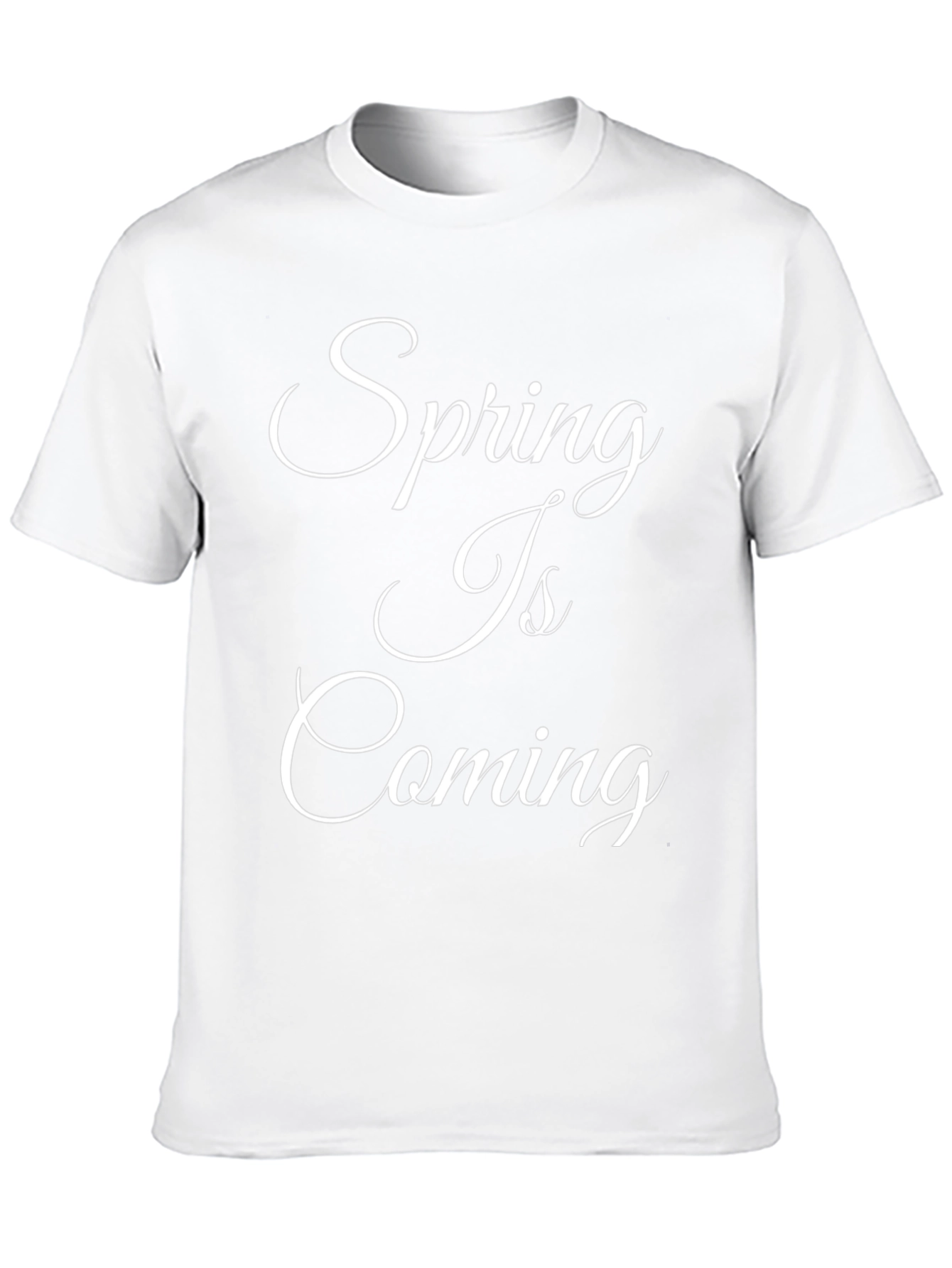 Spring Is Coming Black T-Shirt