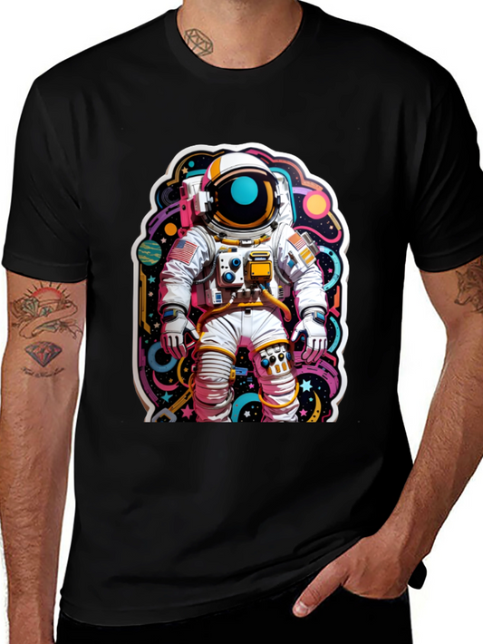 Astronaut Graphic Black T-Shirt