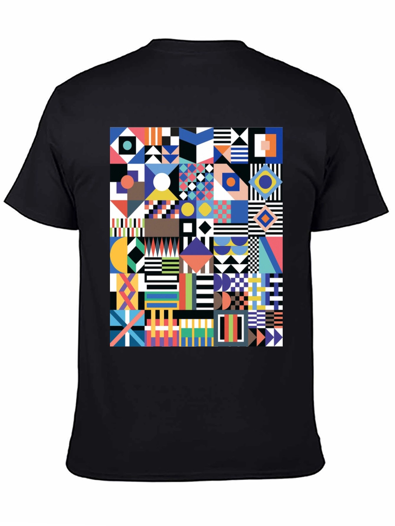 Geometric Art Print Tee - Modern Graphic Design