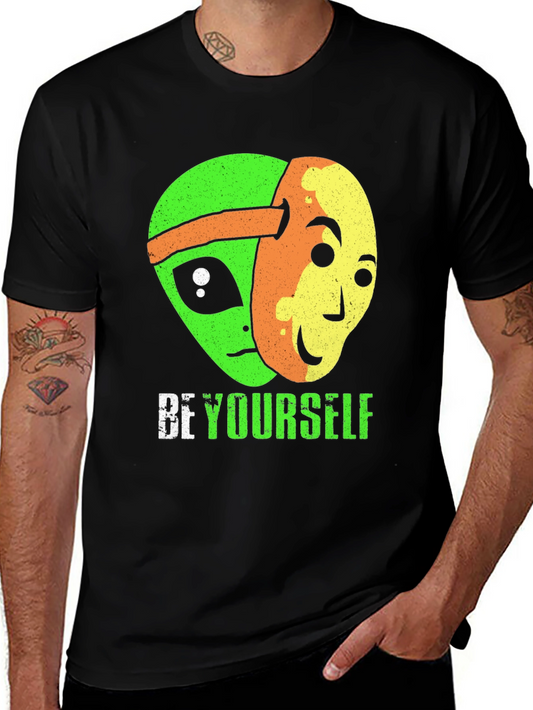 Be Yourself Alien Graphic T-Shirt