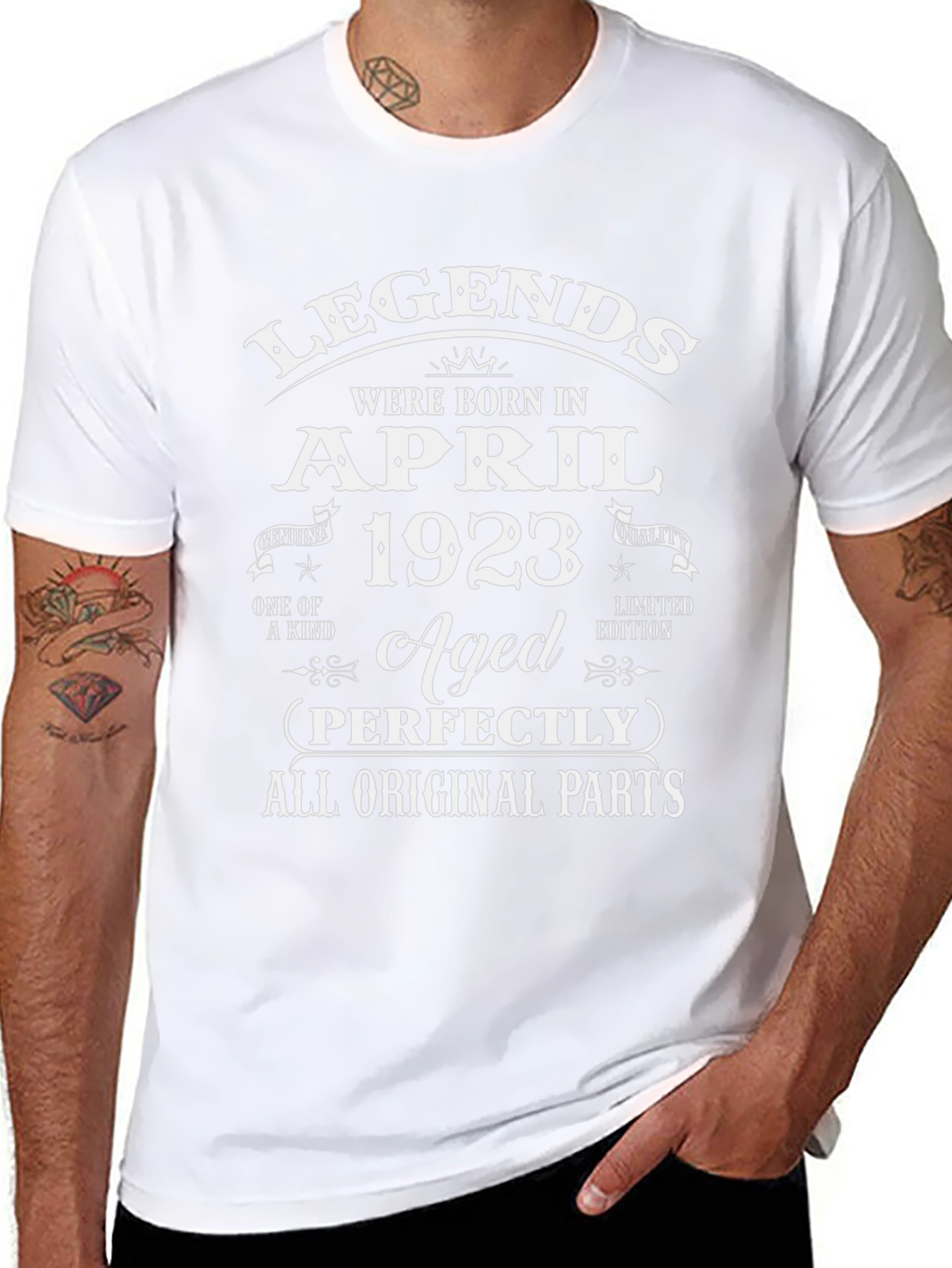 Legends Born April 1923 Aged Perfectly T-Shirt