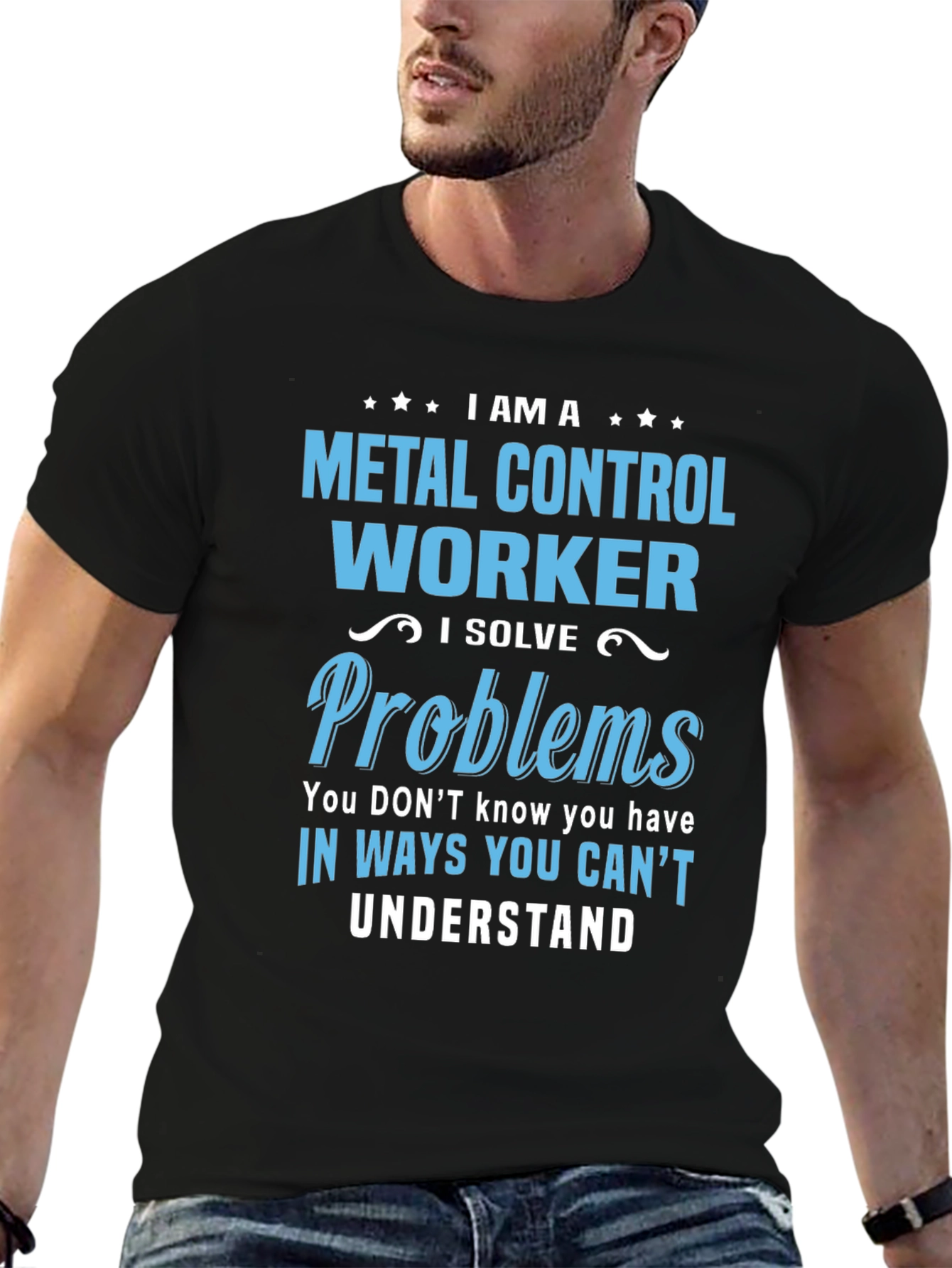 Metal Control Worker T-Shirt - Problem Solver Tee