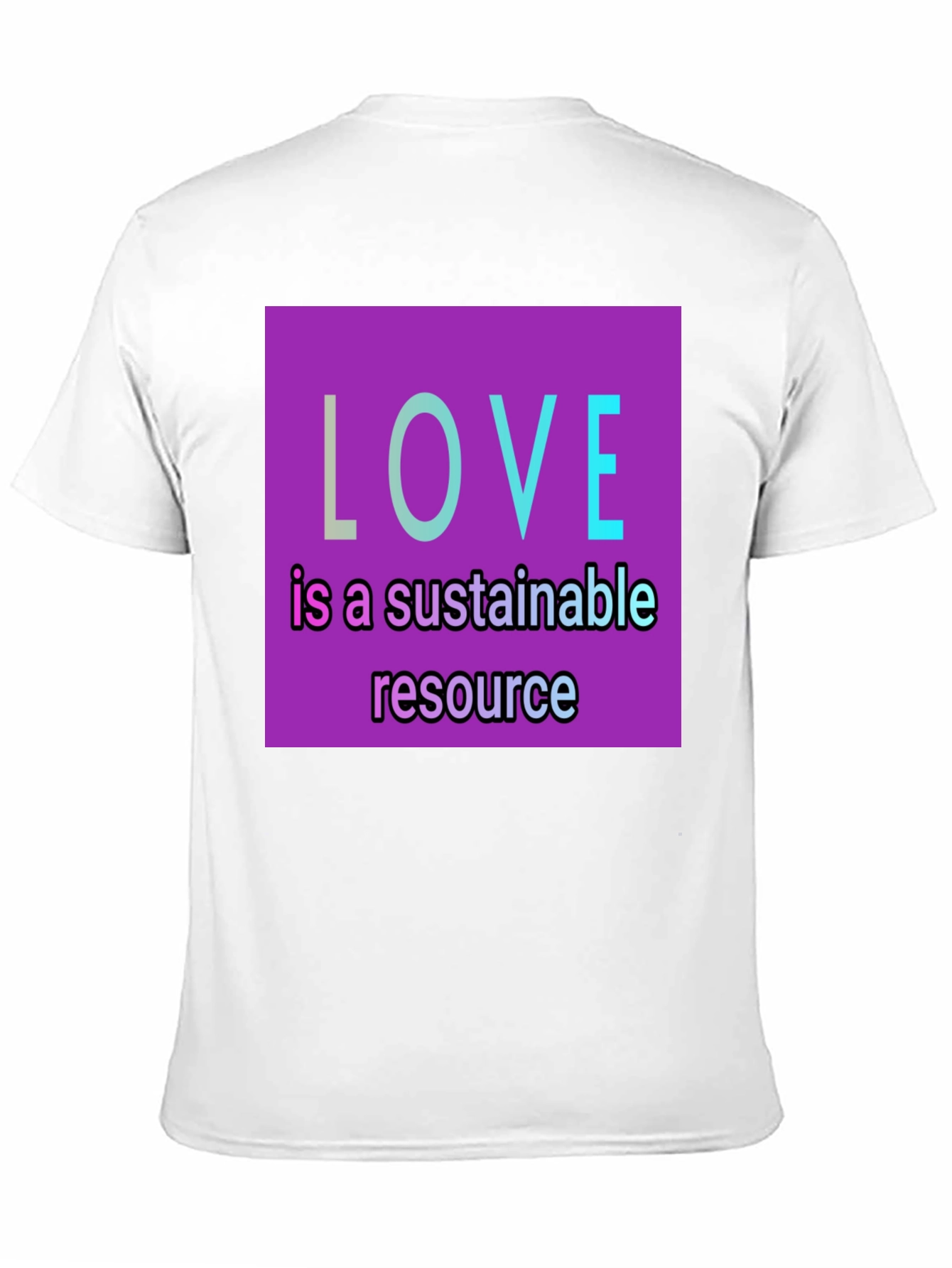 Sustainable Love T-Shirt - Black Graphic Tee