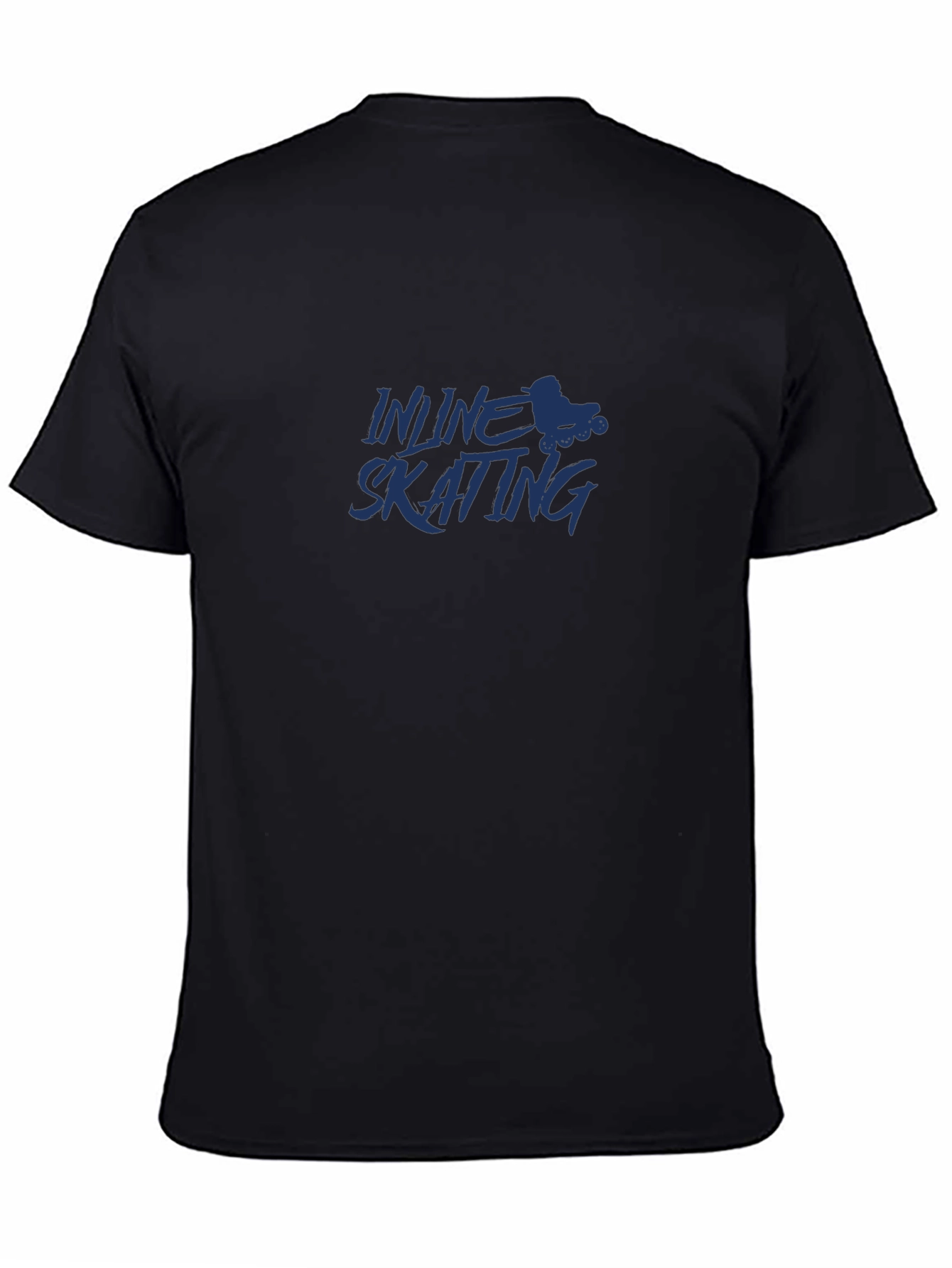 Inline Skating Graphic Tee - Sporty Black T-Shirt