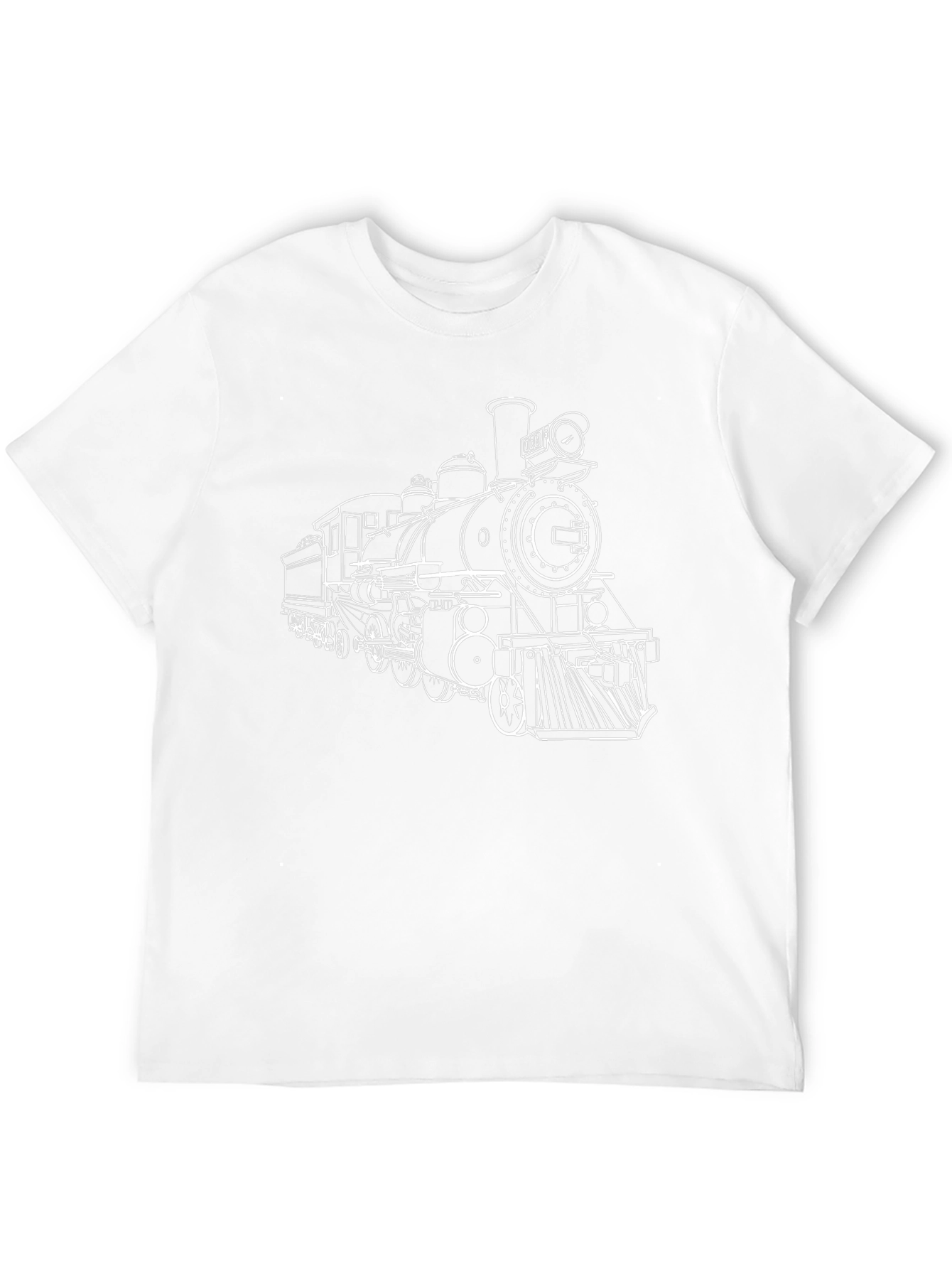 Locomotive Train Graphic Black T-Shirt