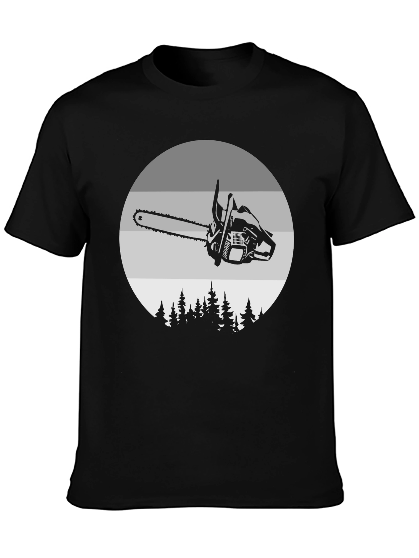 Chainsaw Forest T-Shirt - Unique Design