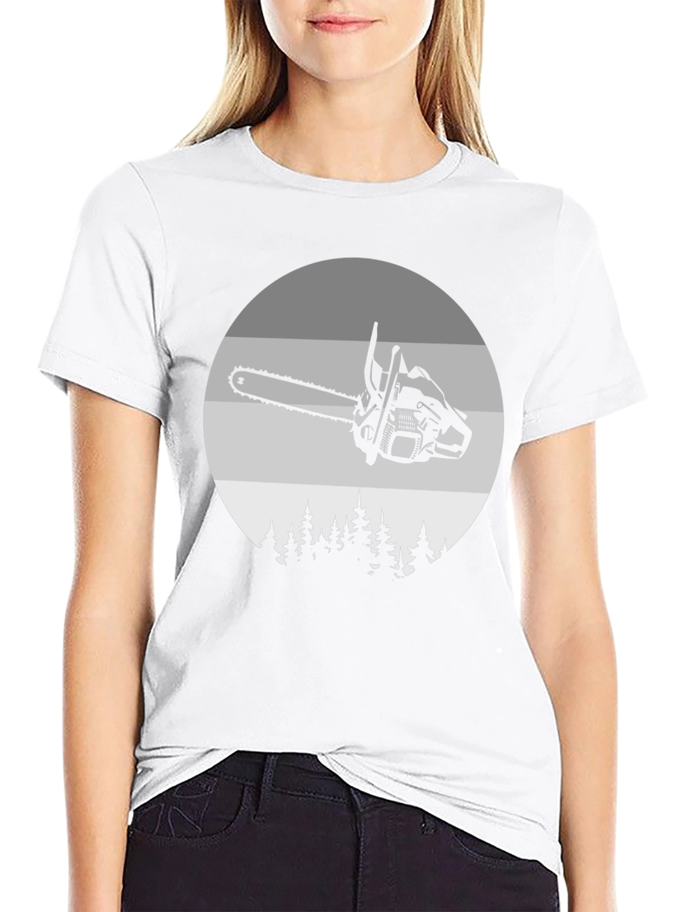 Chainsaw Forest T-Shirt - Unique Design