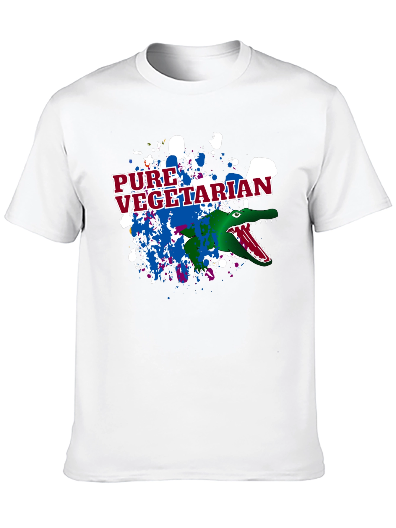 Pure Vegetarian Alligator Graphic T-Shirt