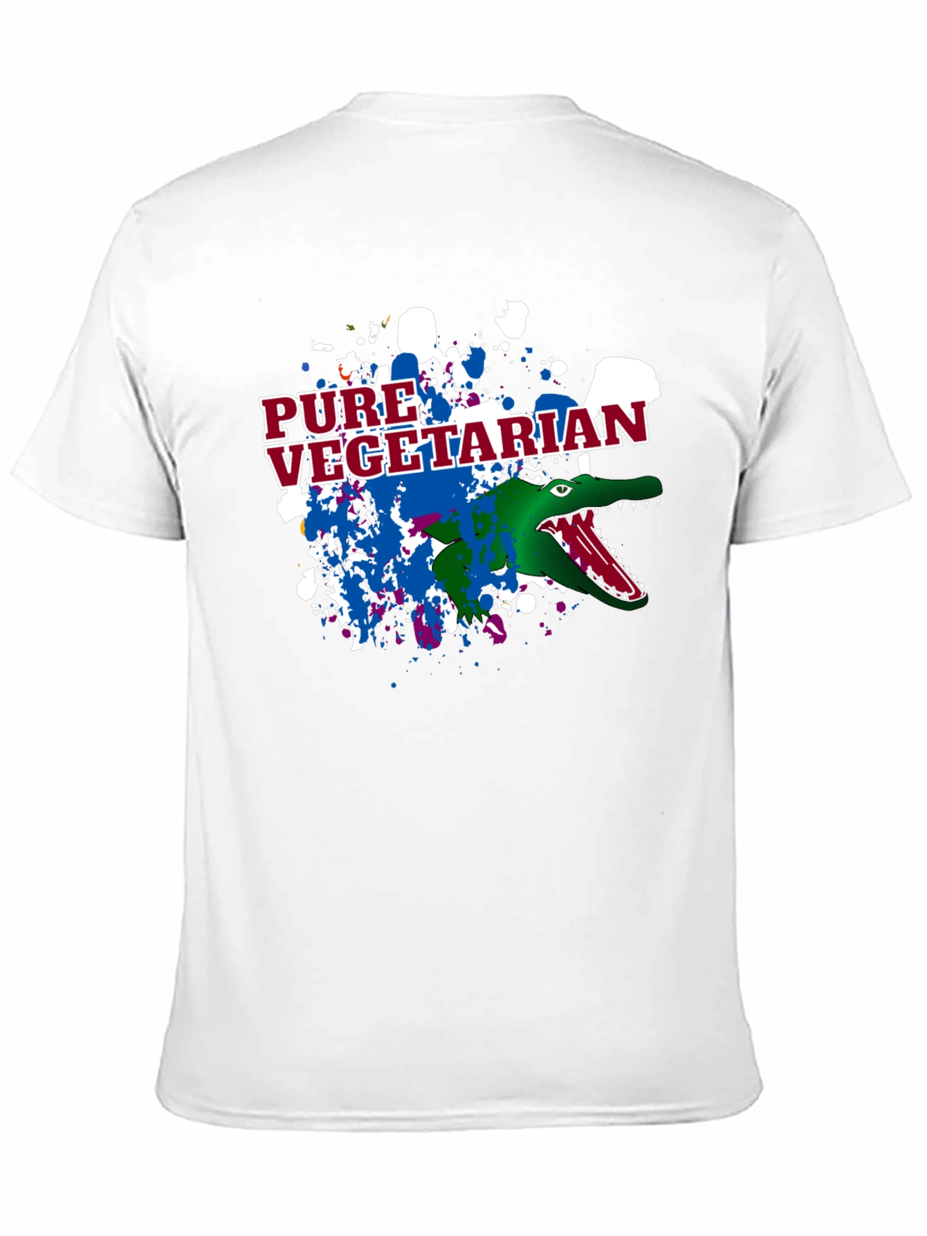 Pure Vegetarian Alligator Graphic T-Shirt
