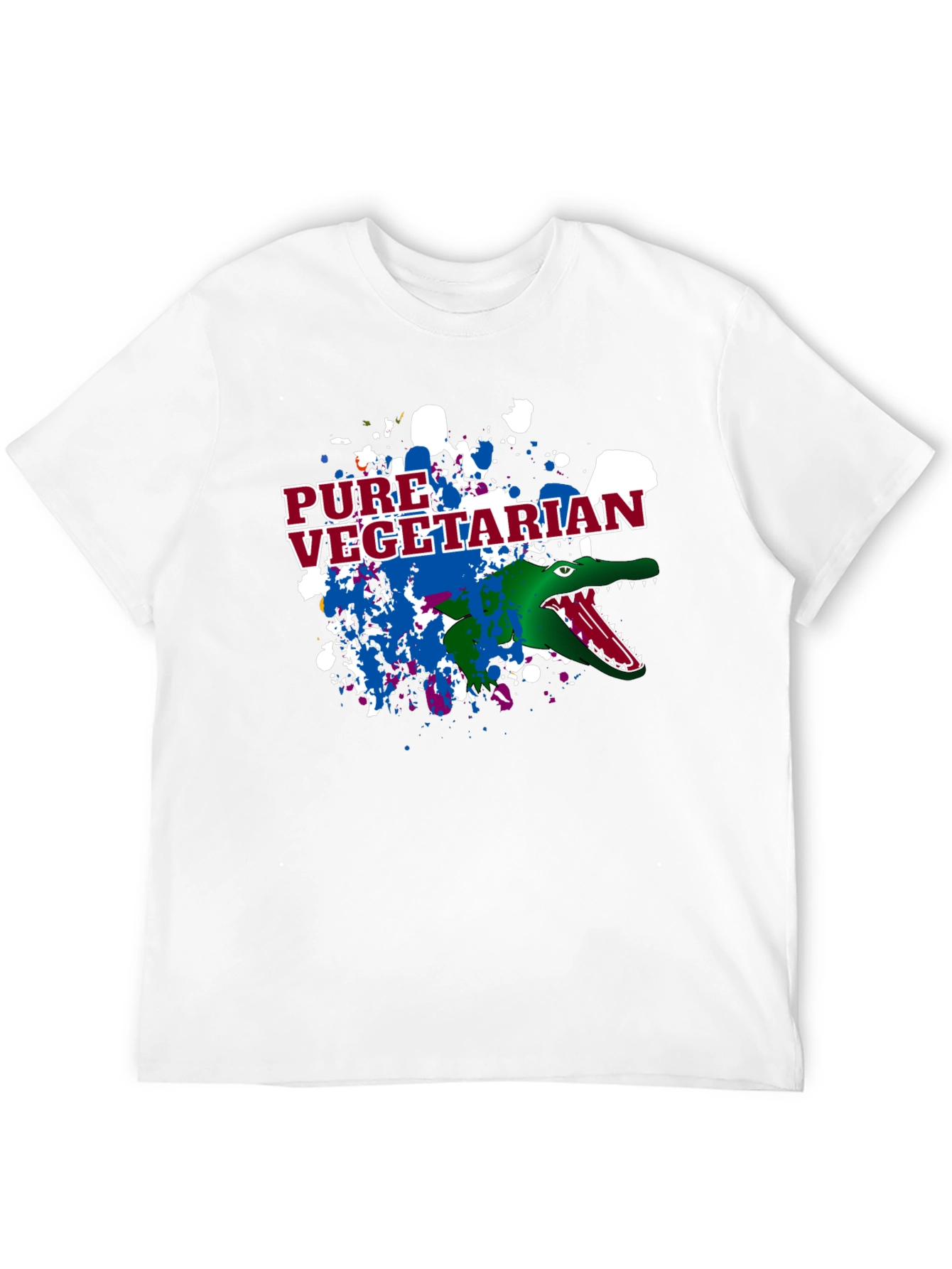 Pure Vegetarian Alligator Graphic T-Shirt