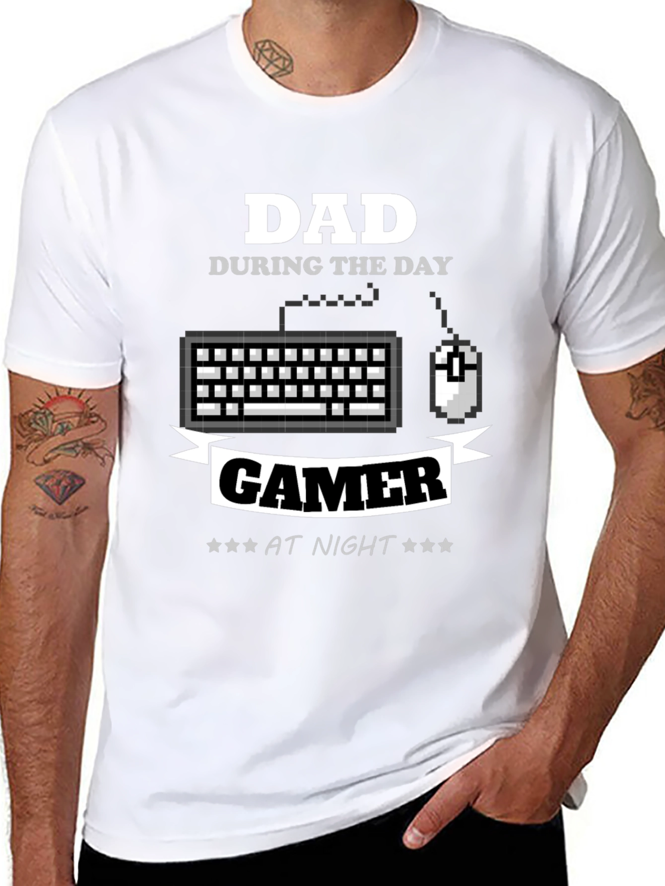 Dad Gamer T-Shirt - Daytime Dad Nighttime Gamer