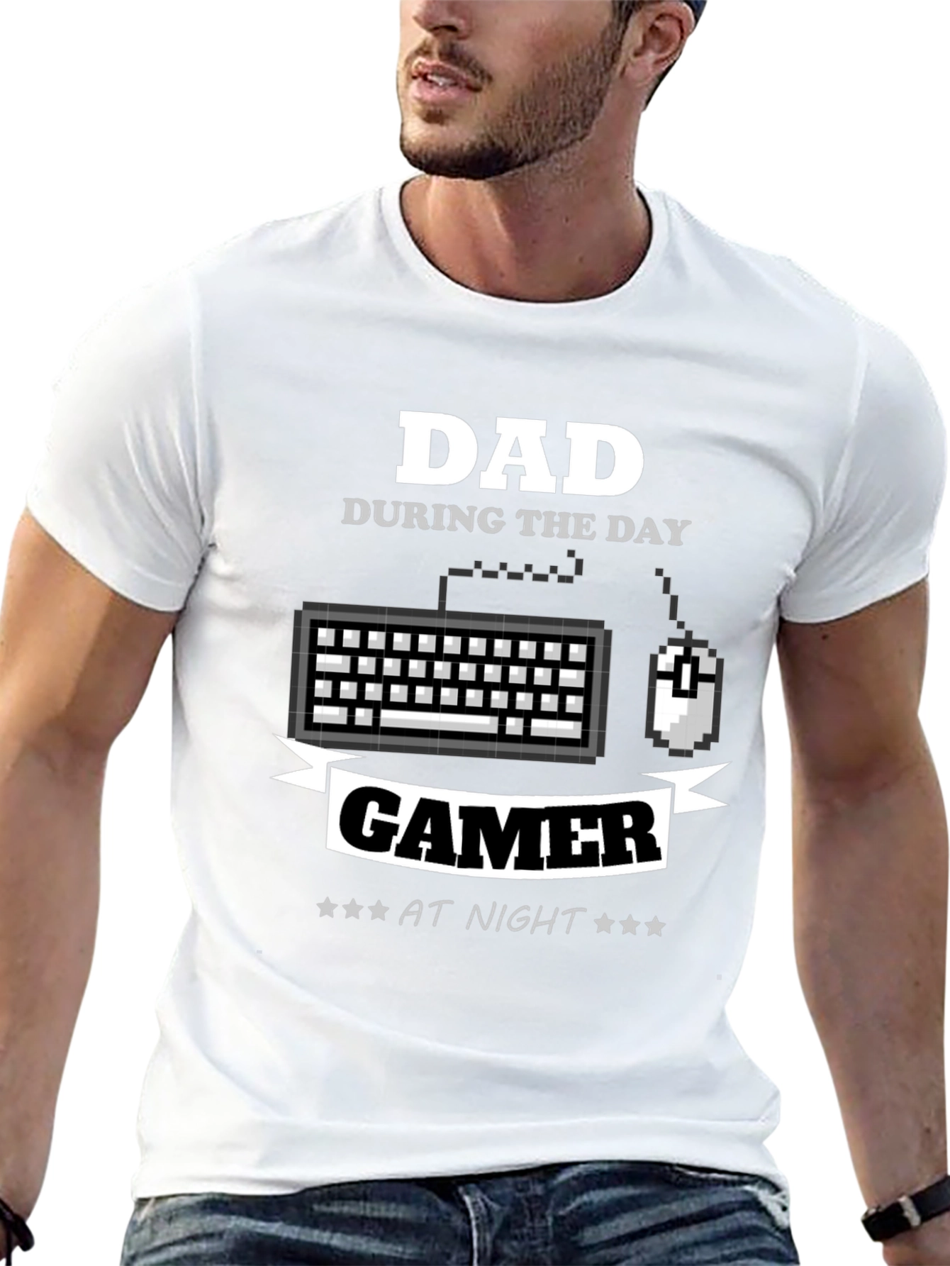 Dad Gamer T-Shirt - Daytime Dad Nighttime Gamer