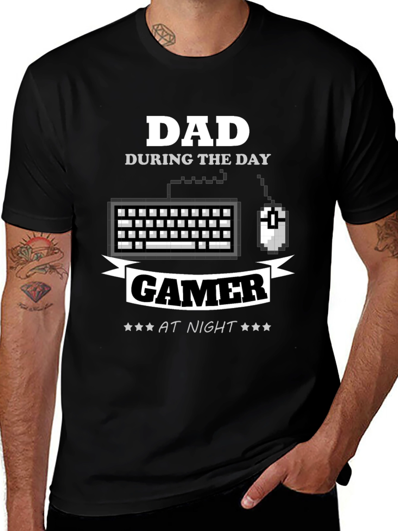 Dad Gamer T-Shirt - Daytime Dad Nighttime Gamer