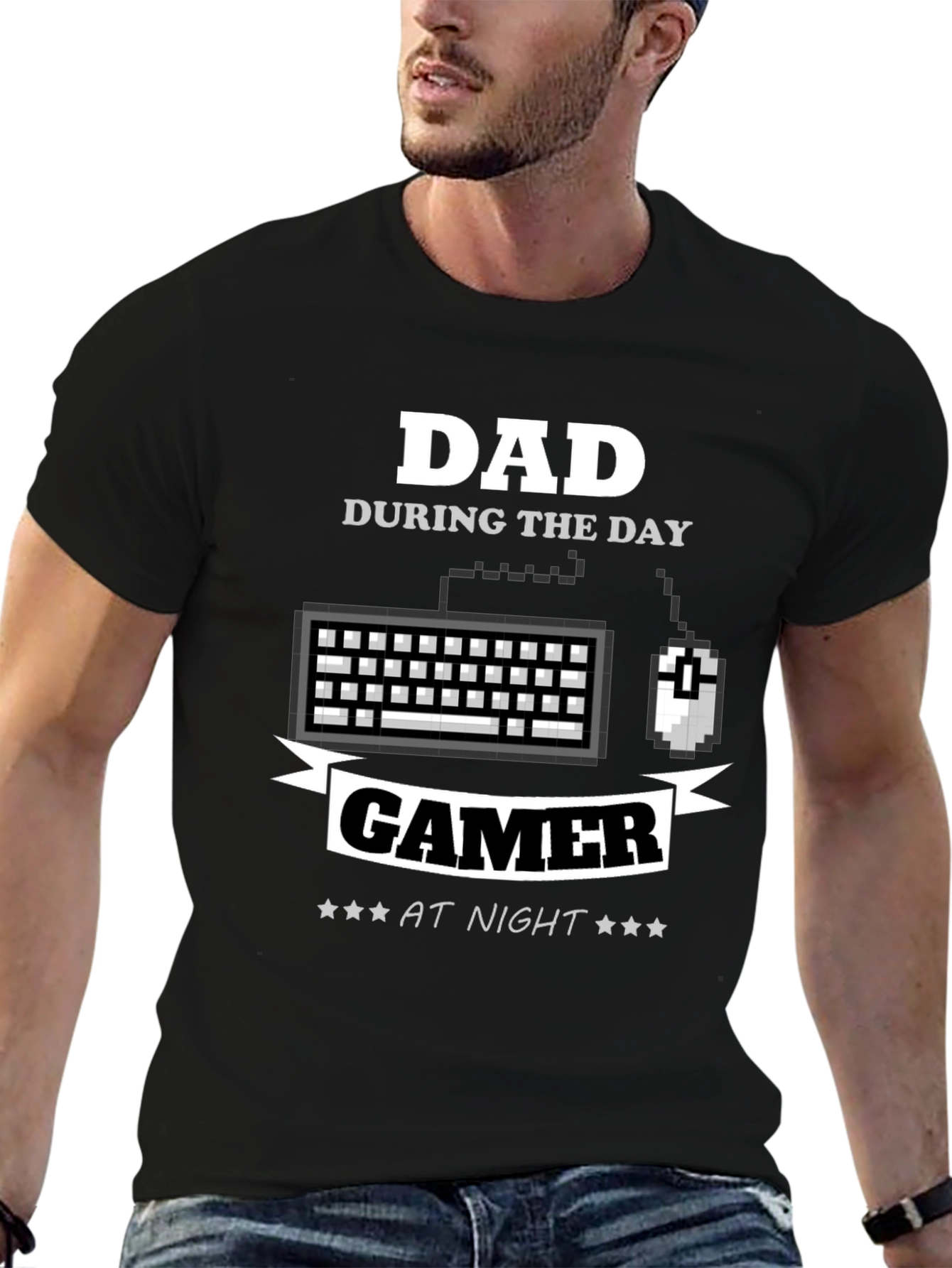 Dad Gamer T-Shirt - Daytime Dad Nighttime Gamer