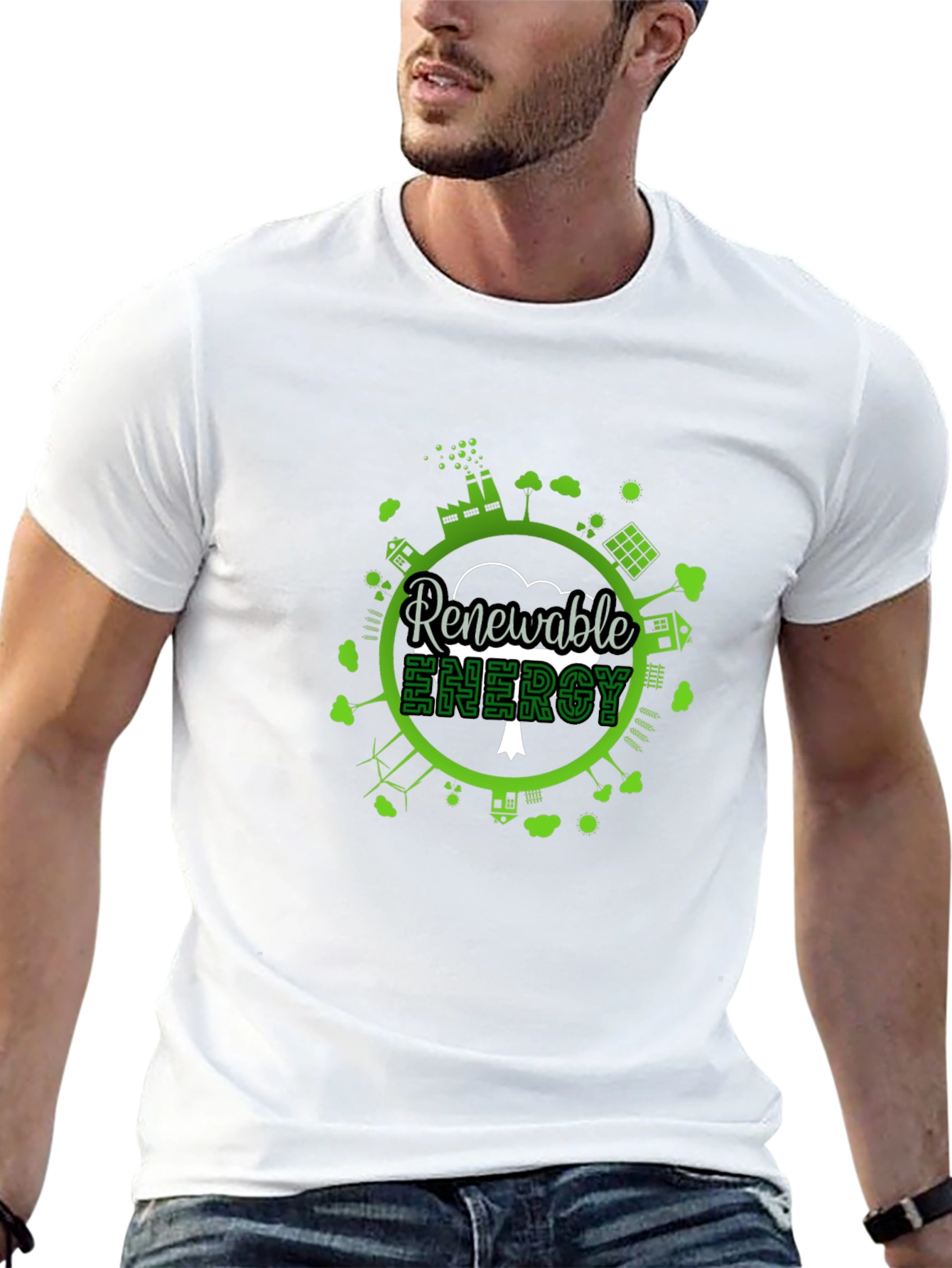 Eco-Friendly Renewable Energy Graphic T-Shirt