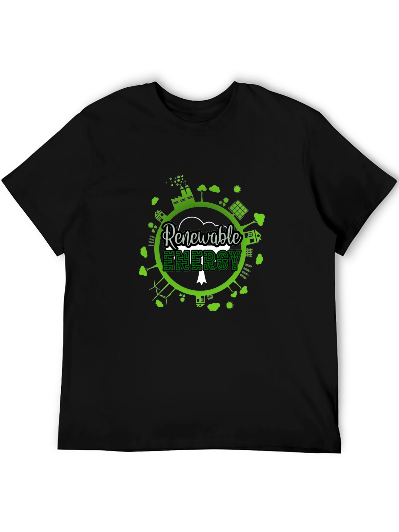 Eco-Friendly Renewable Energy Graphic T-Shirt