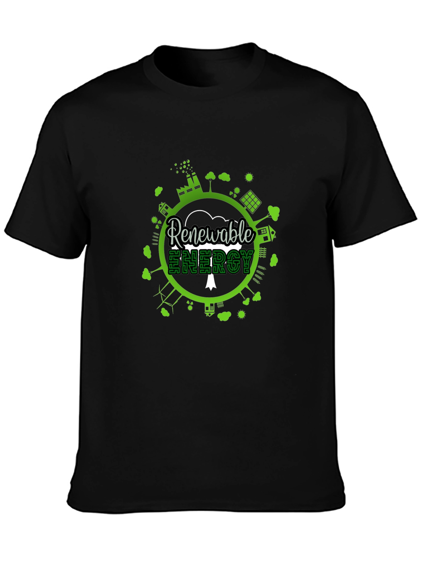 Eco-Friendly Renewable Energy Graphic T-Shirt