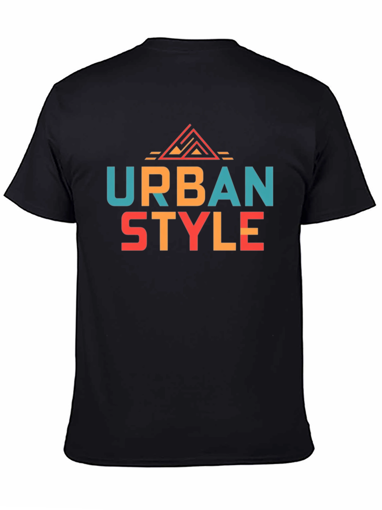 Urban Style Graphic Tee - Modern Black T-Shirt