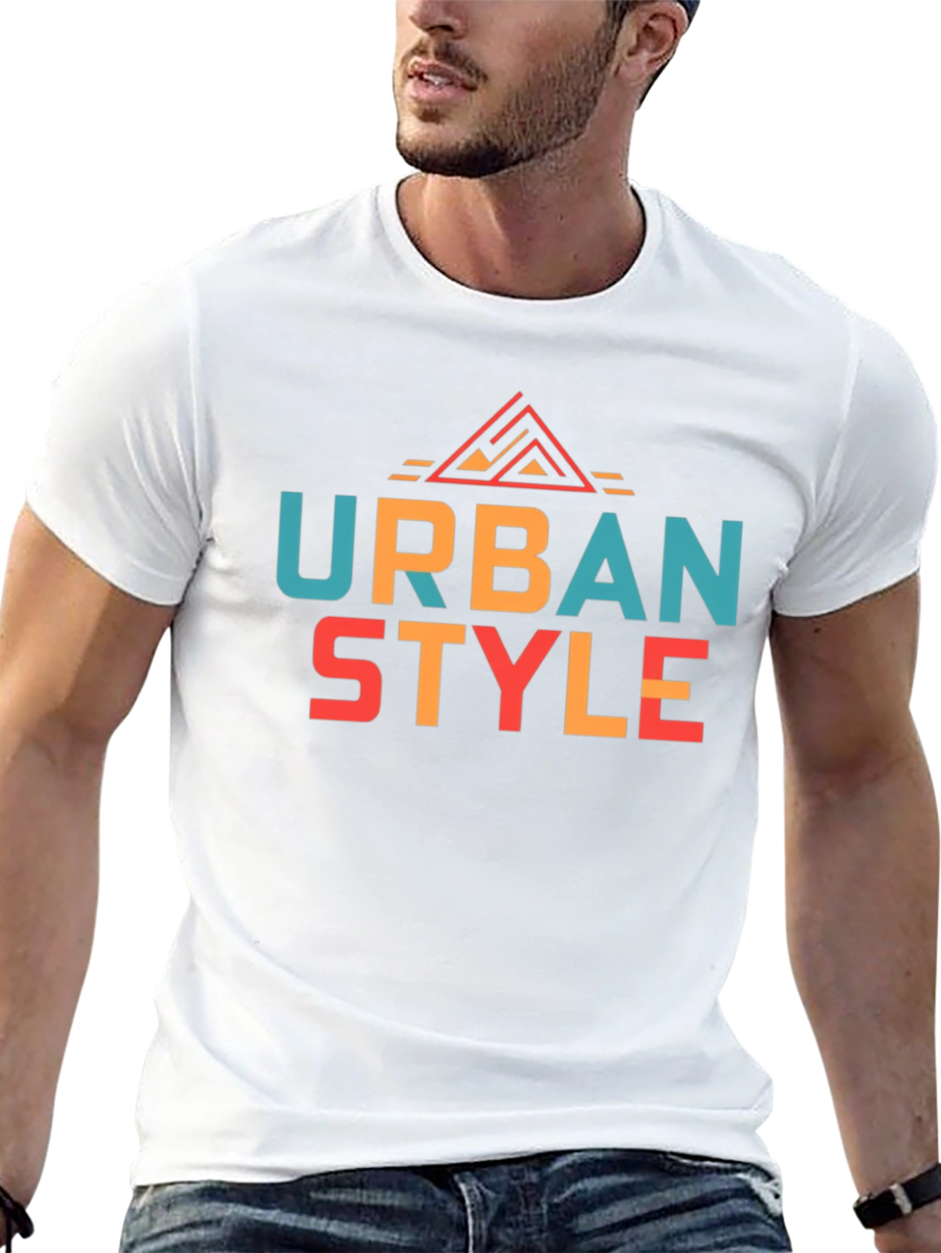 Urban Style Graphic Tee - Modern Black T-Shirt